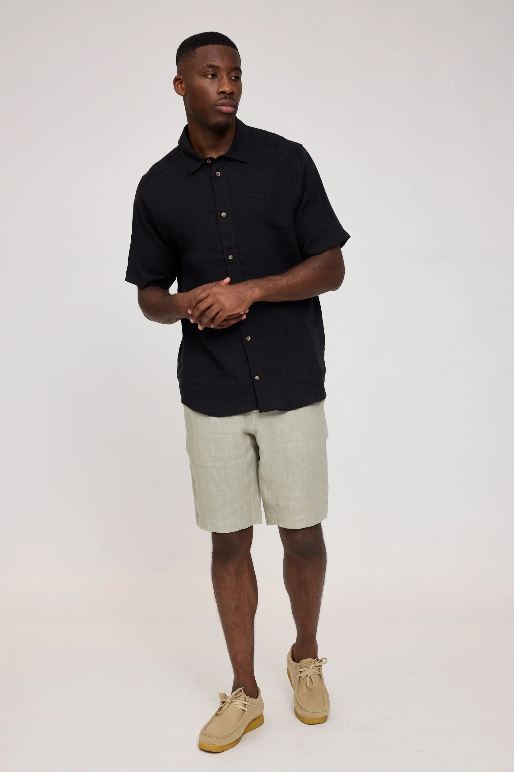Shortsleeve Linen Shirt - Image 29