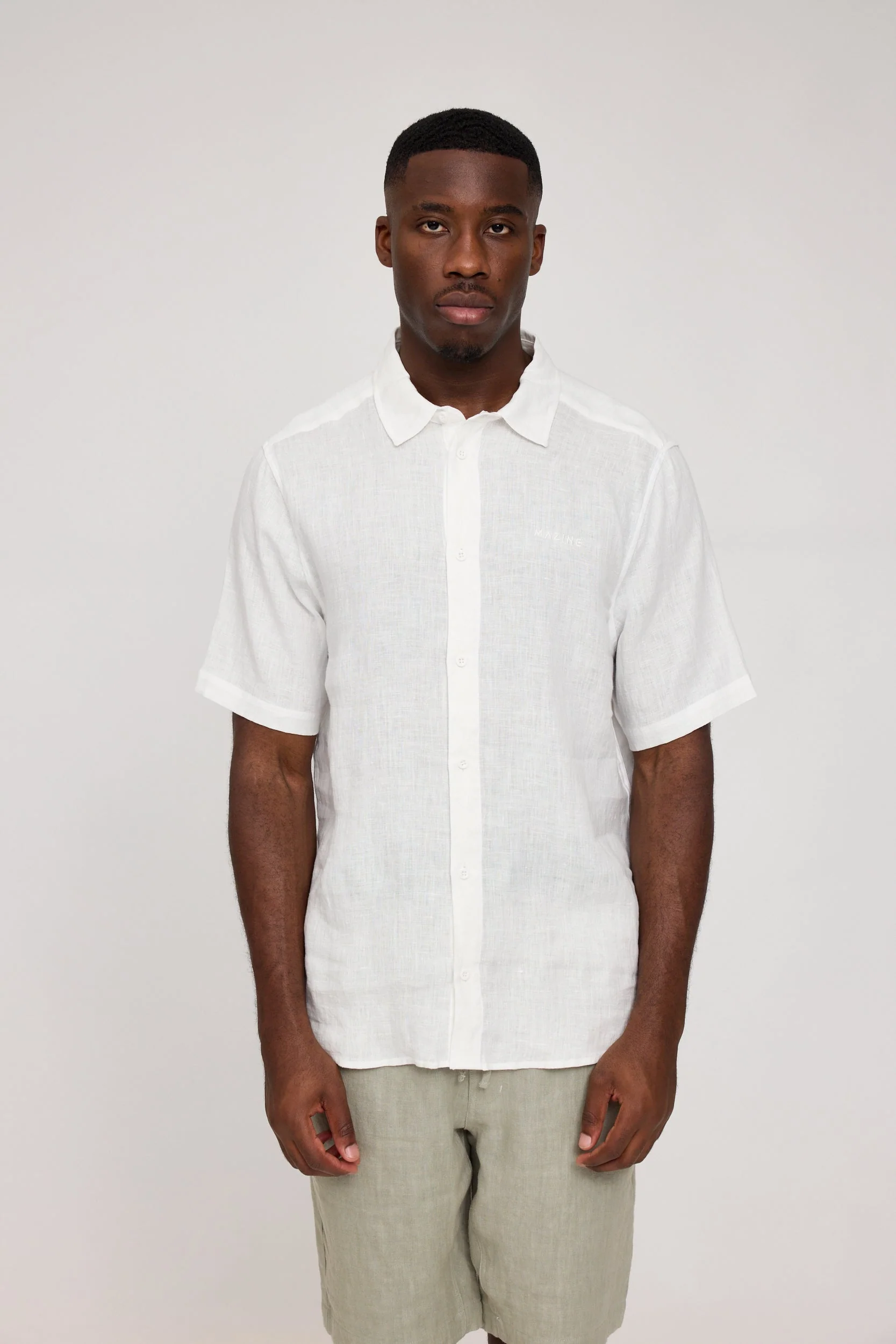 Shortsleeve Linen Shirt - Image 31