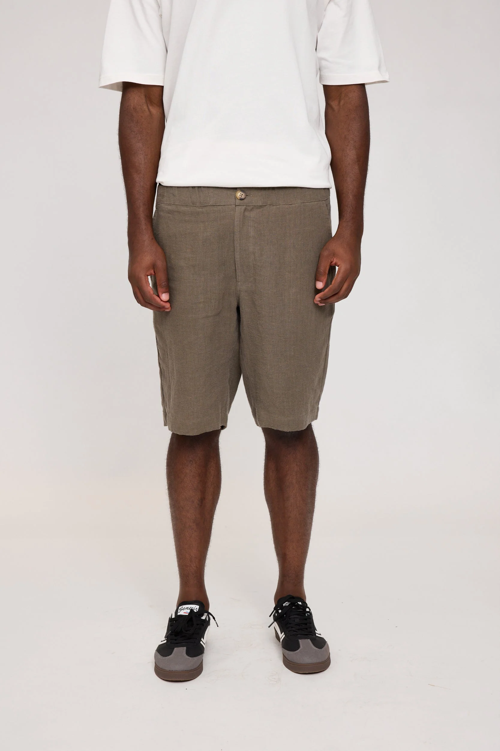 Regular Linen Shorts - Image 13