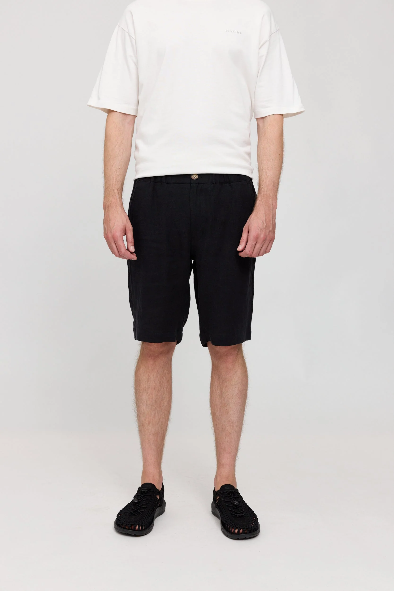 Regular Linen Shorts - Image 25