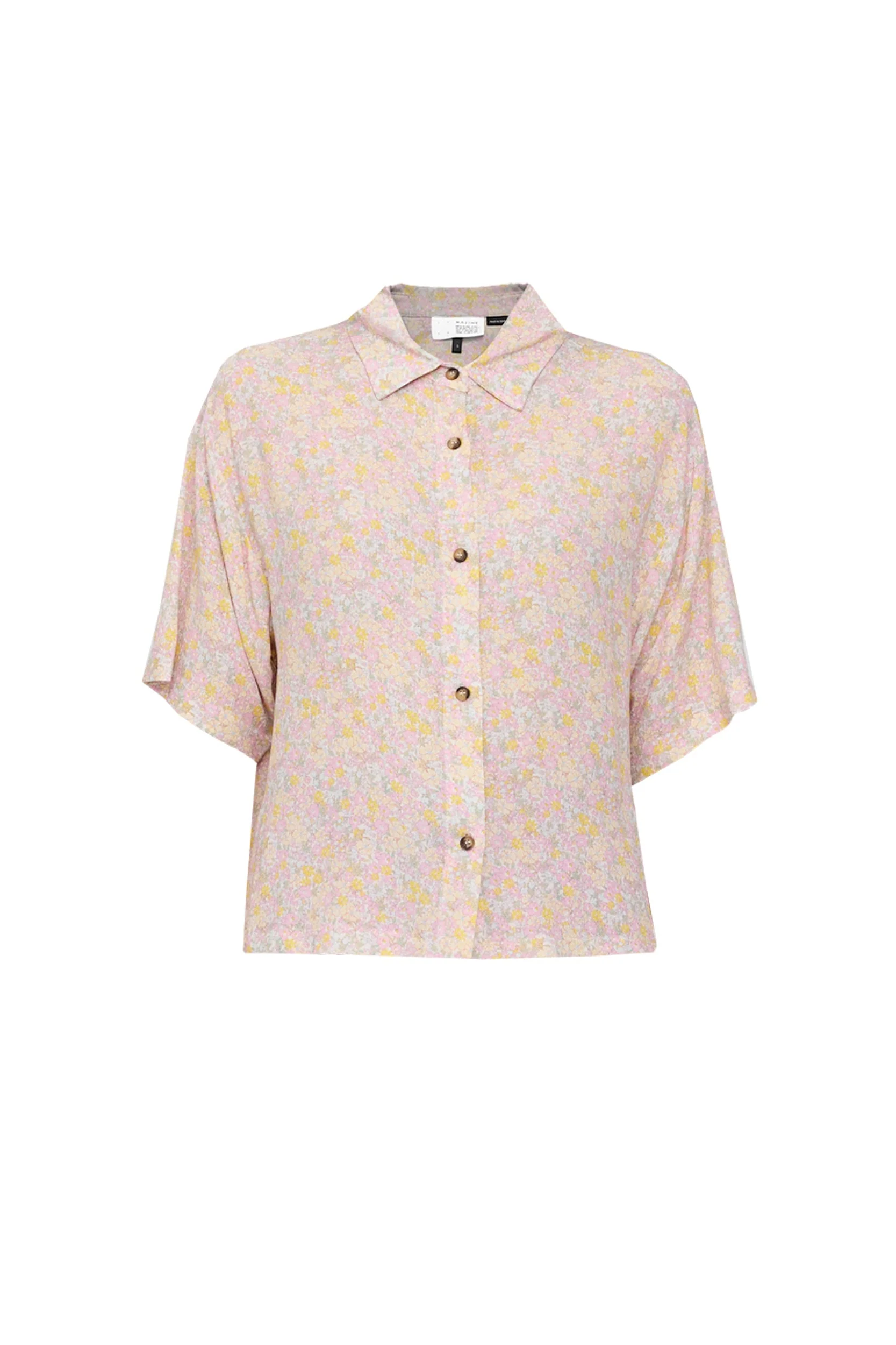 Printed Crinkle Short Sleeve Shirt - Image 11