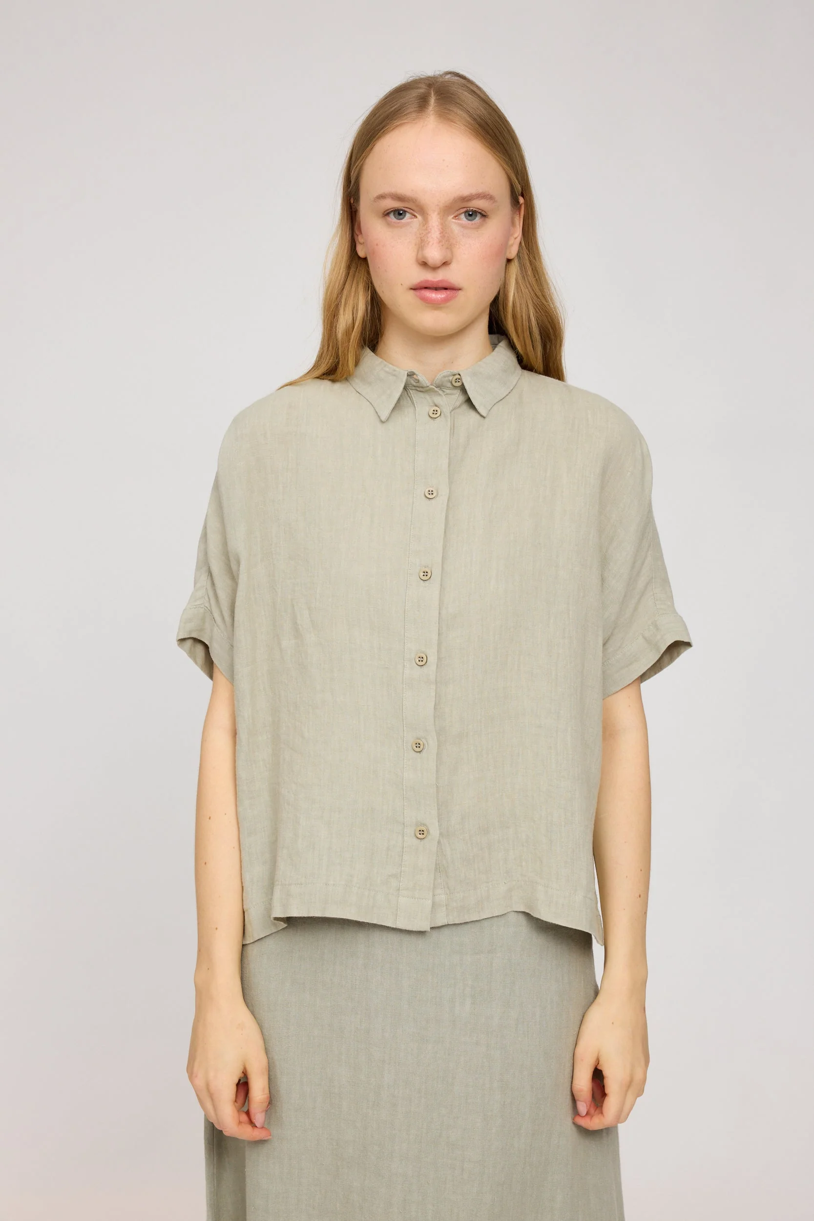 Short Sleeve Linen Shirt