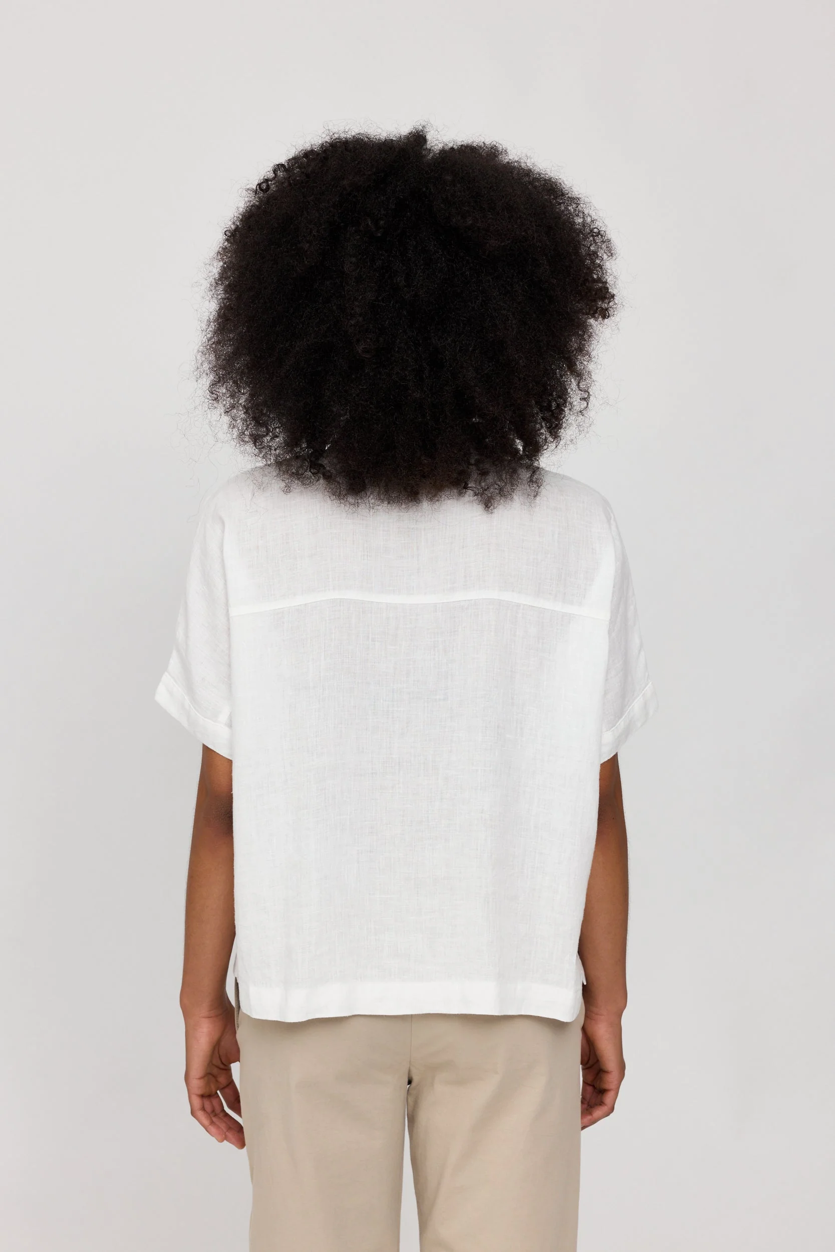 Short Sleeve Linen Shirt - Image 20