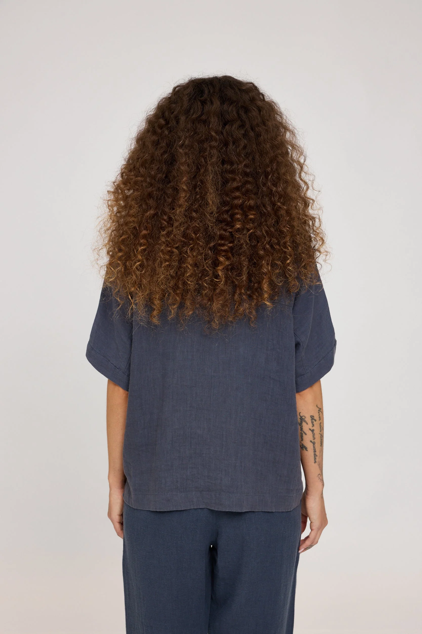 Short Sleeve Linen Shirt - Image 8