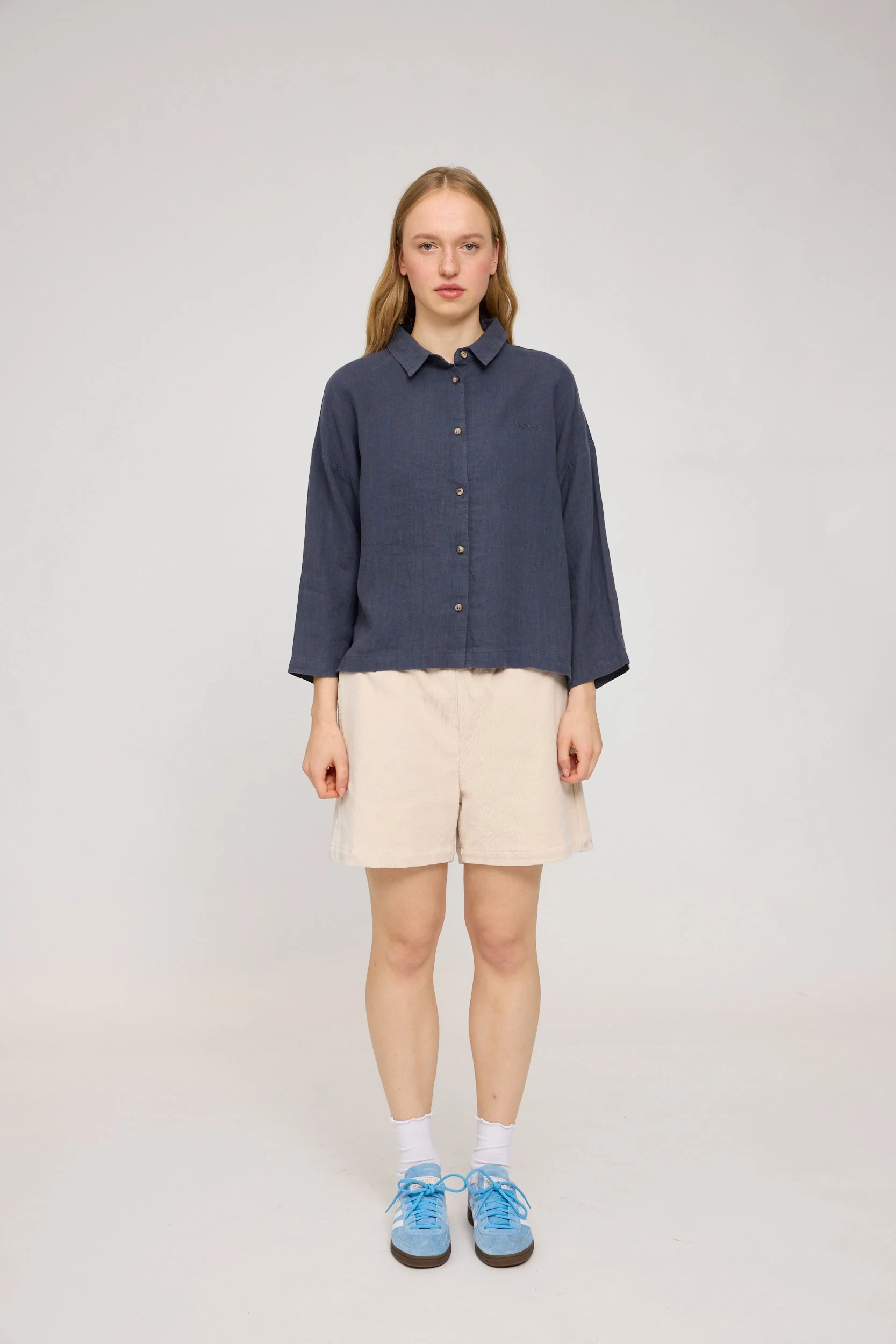 3/4 Sleeve Linen Shirt - Image 10