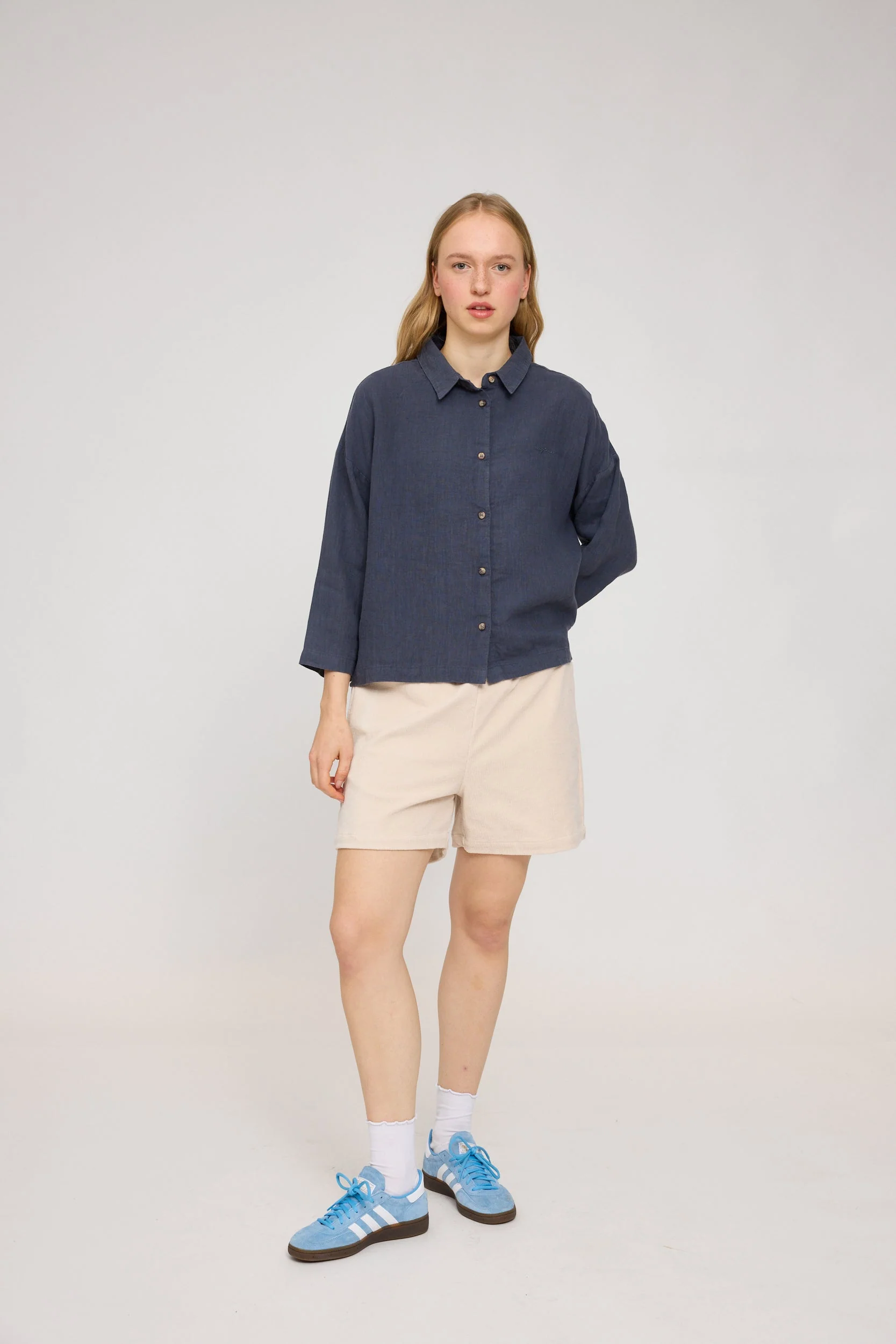 3/4 Sleeve Linen Shirt - Image 11
