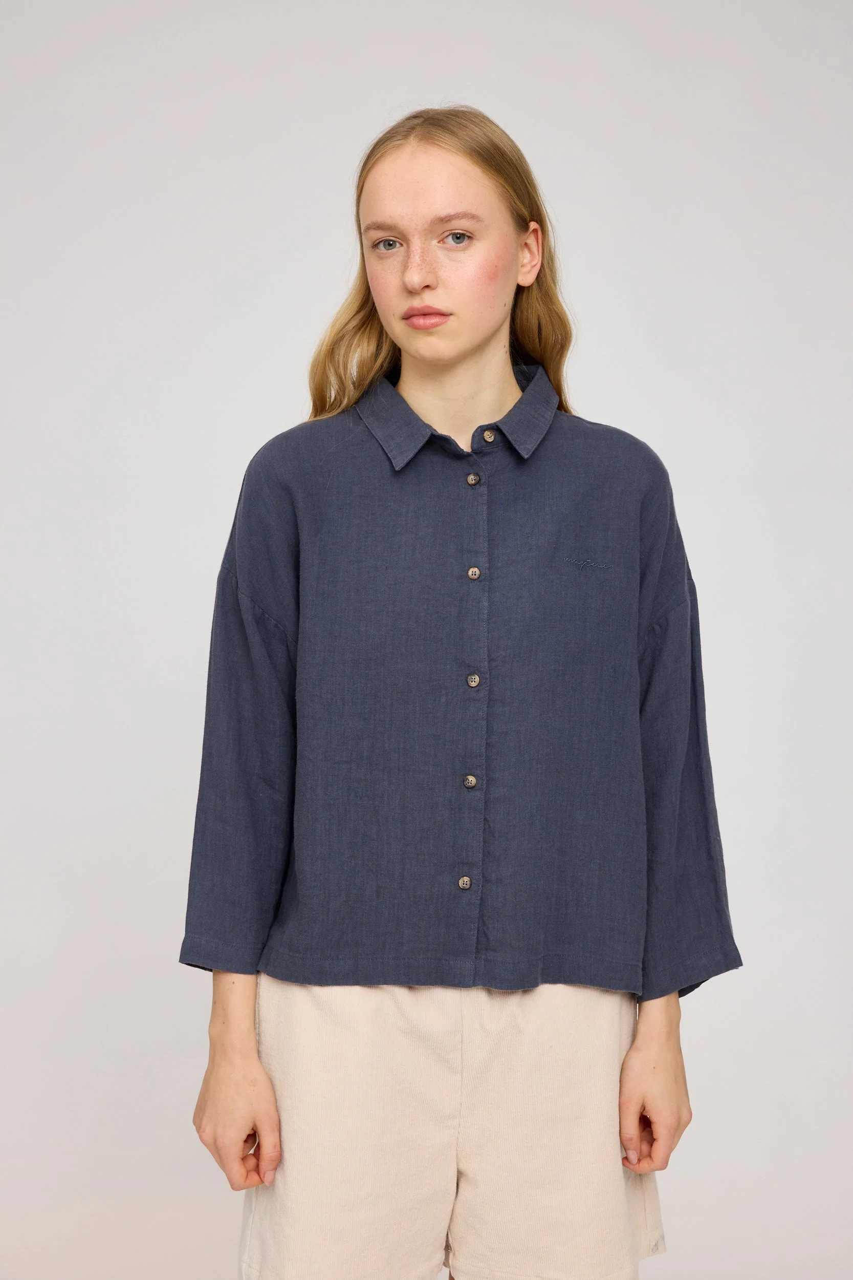 3/4 Sleeve Linen Shirt - Image 7