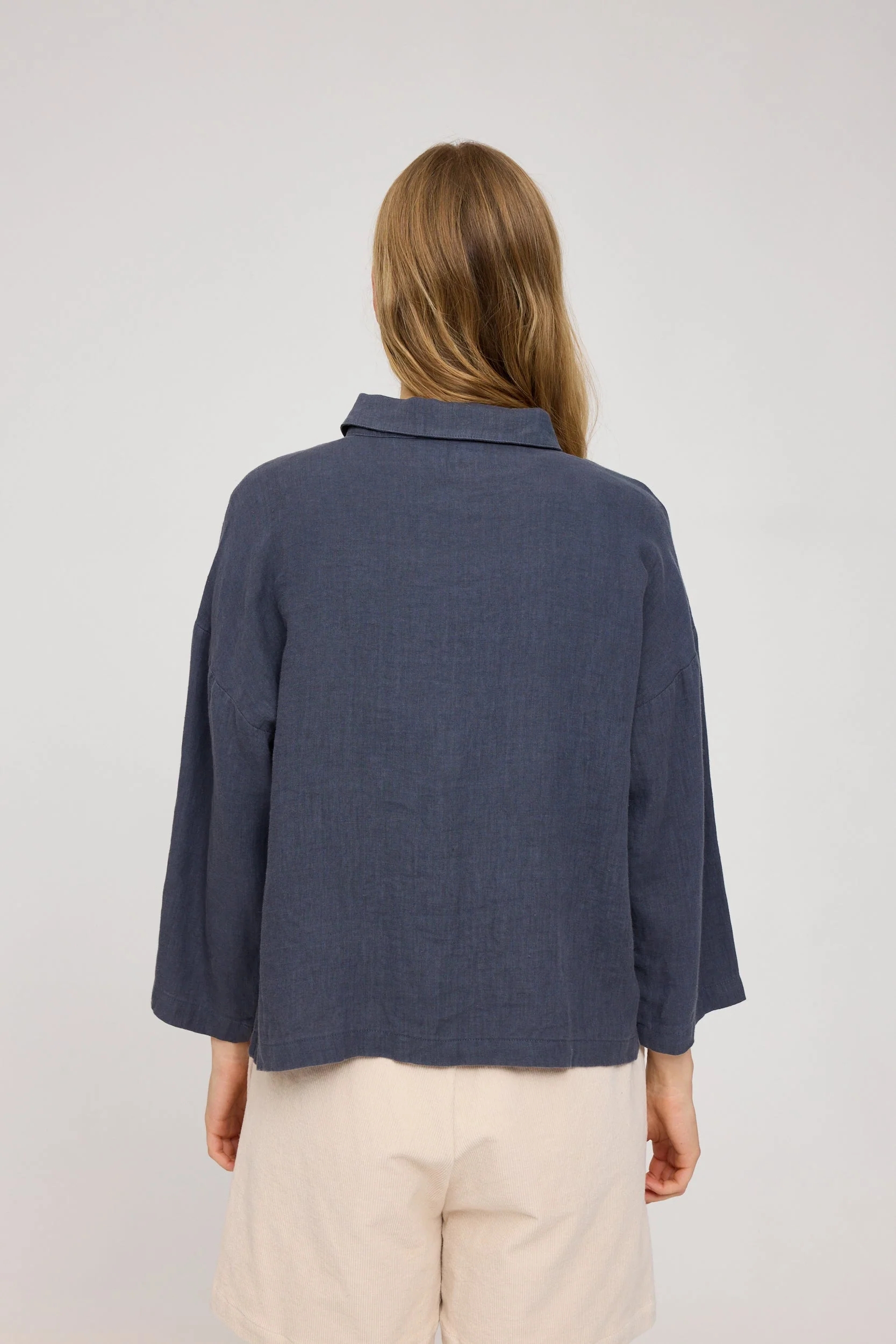 3/4 Sleeve Linen Shirt - Image 8