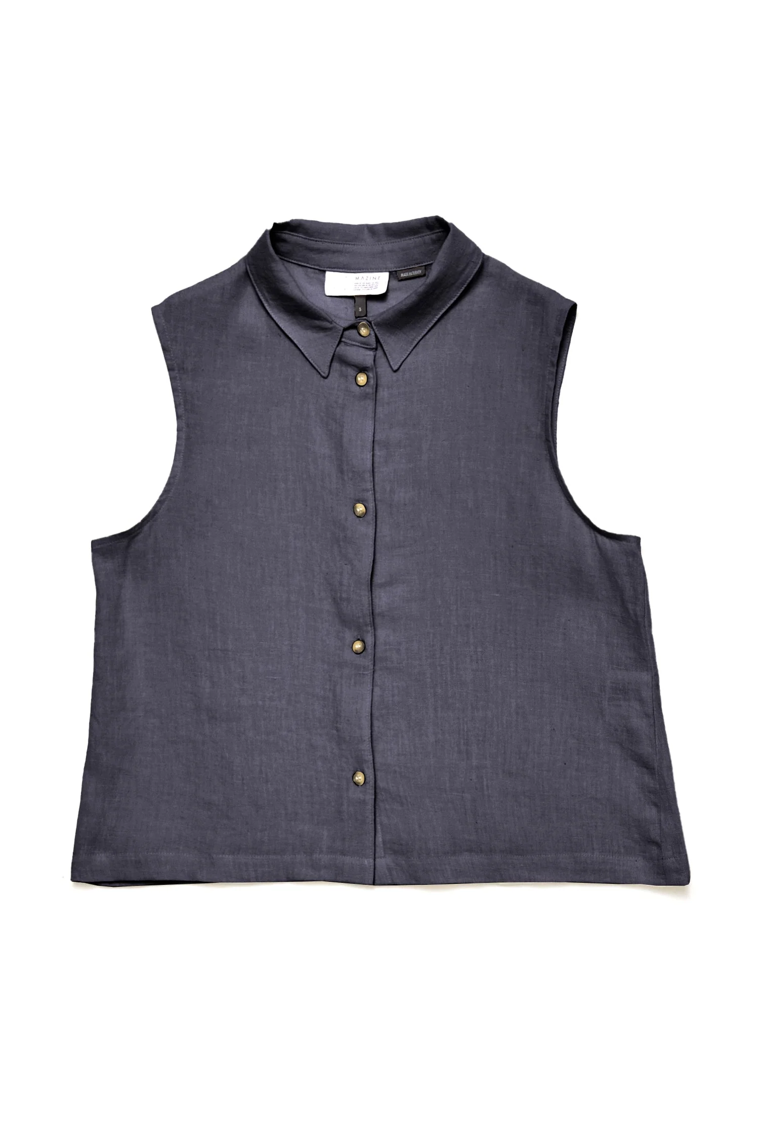 Sleeveless Linen Blouse - Image 12