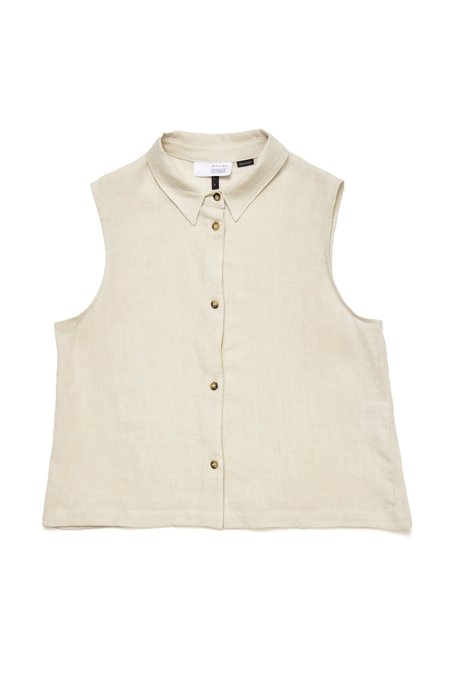 Sleeveless Linen Blouse - Image 18