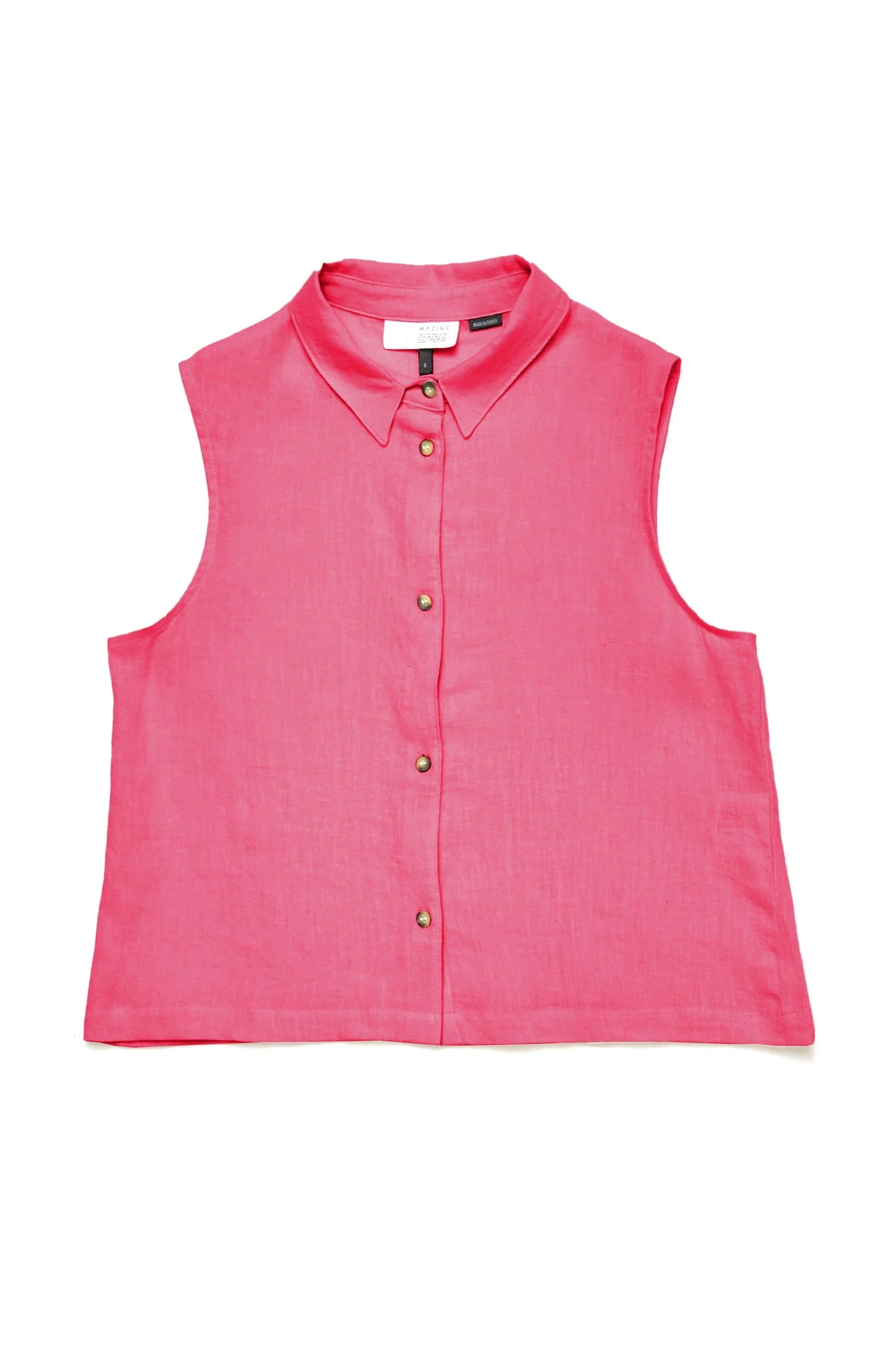 Sleeveless Linen Blouse - Image 24