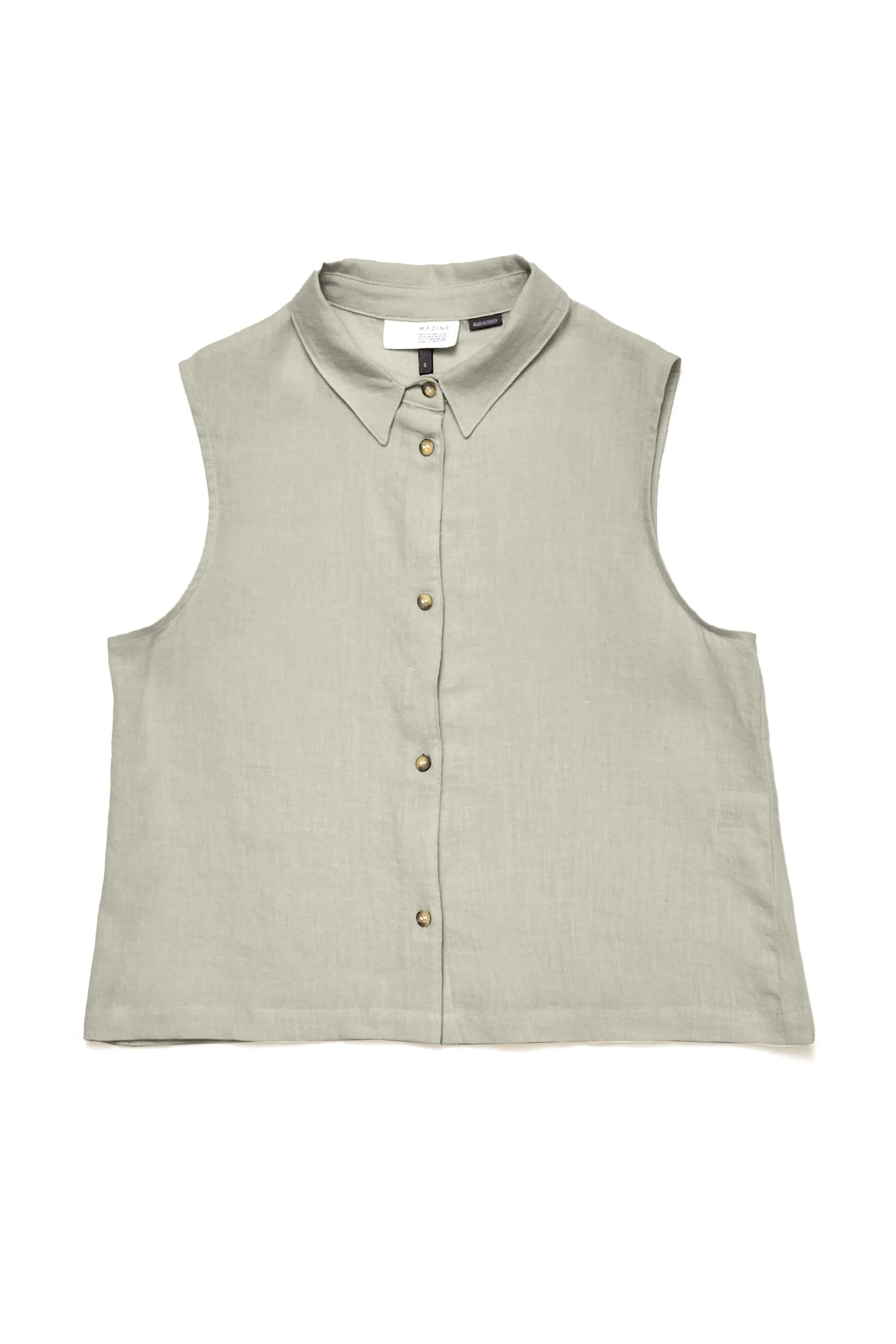 Sleeveless Linen Blouse - Image 6