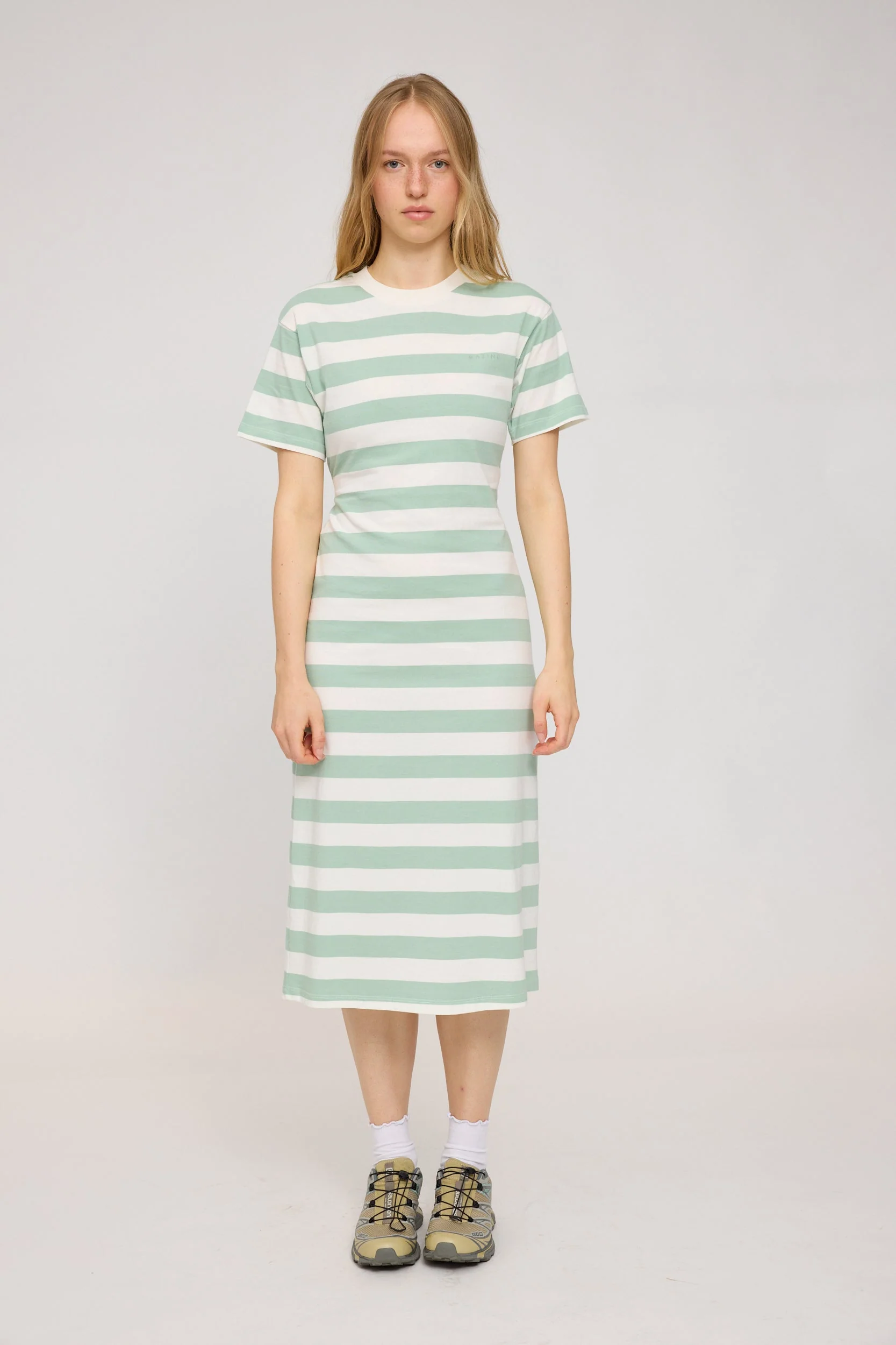 Midi Block Stripes Dress - Image 6