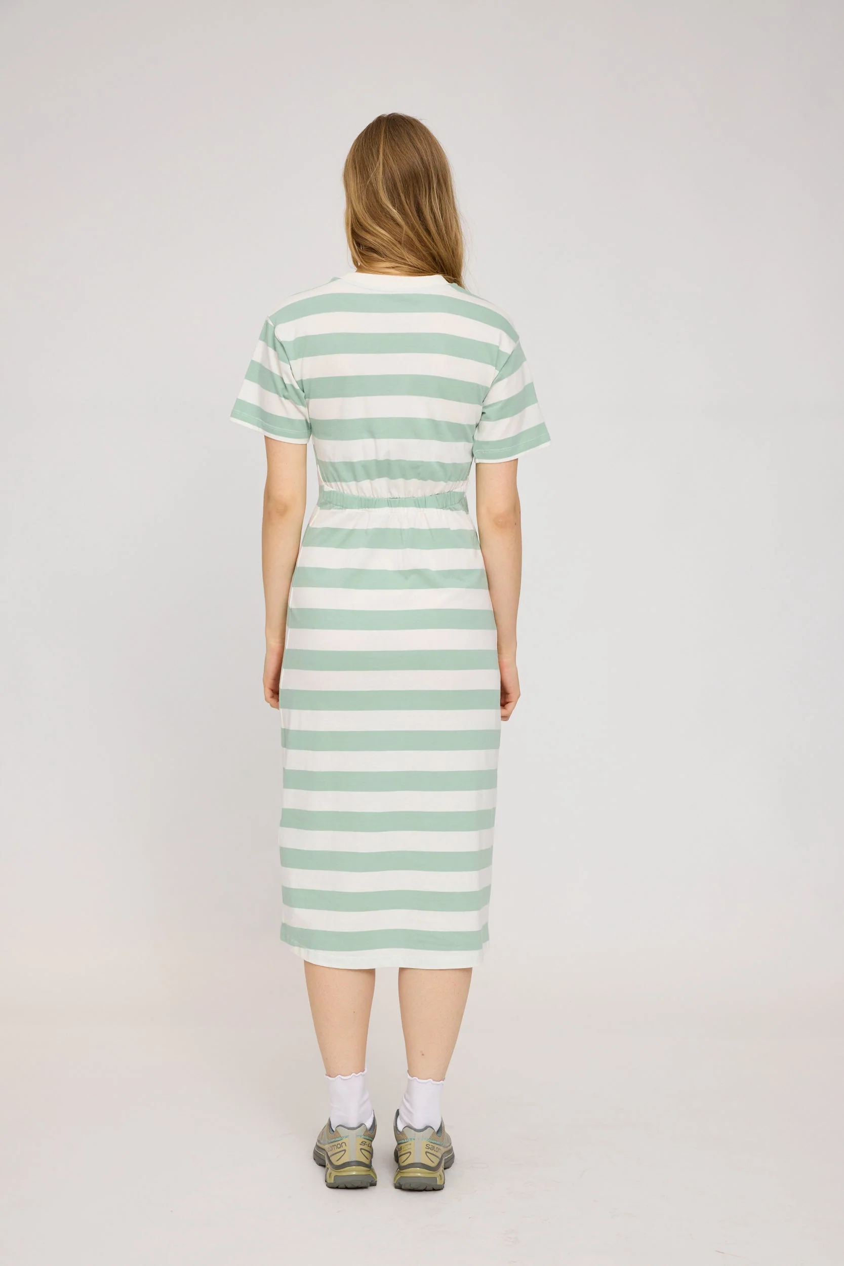 Midi Block Stripes Dress - Image 7