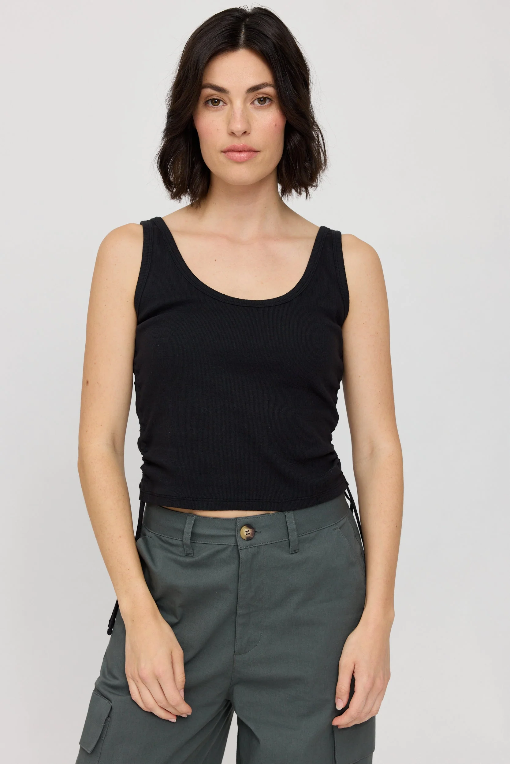 Ribbed Tank w Gathering - Image 13
