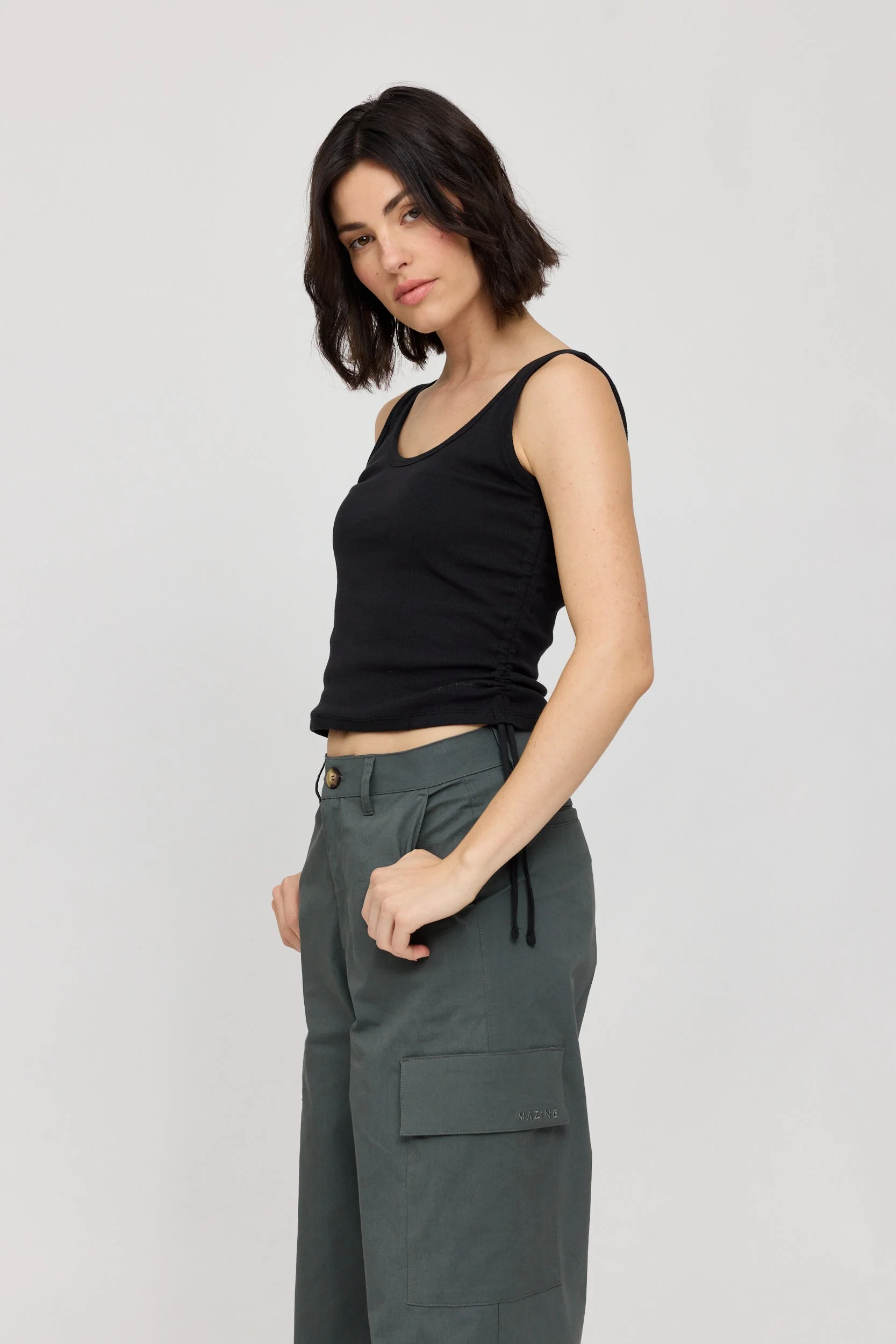 Ribbed Tank w Gathering - Image 17
