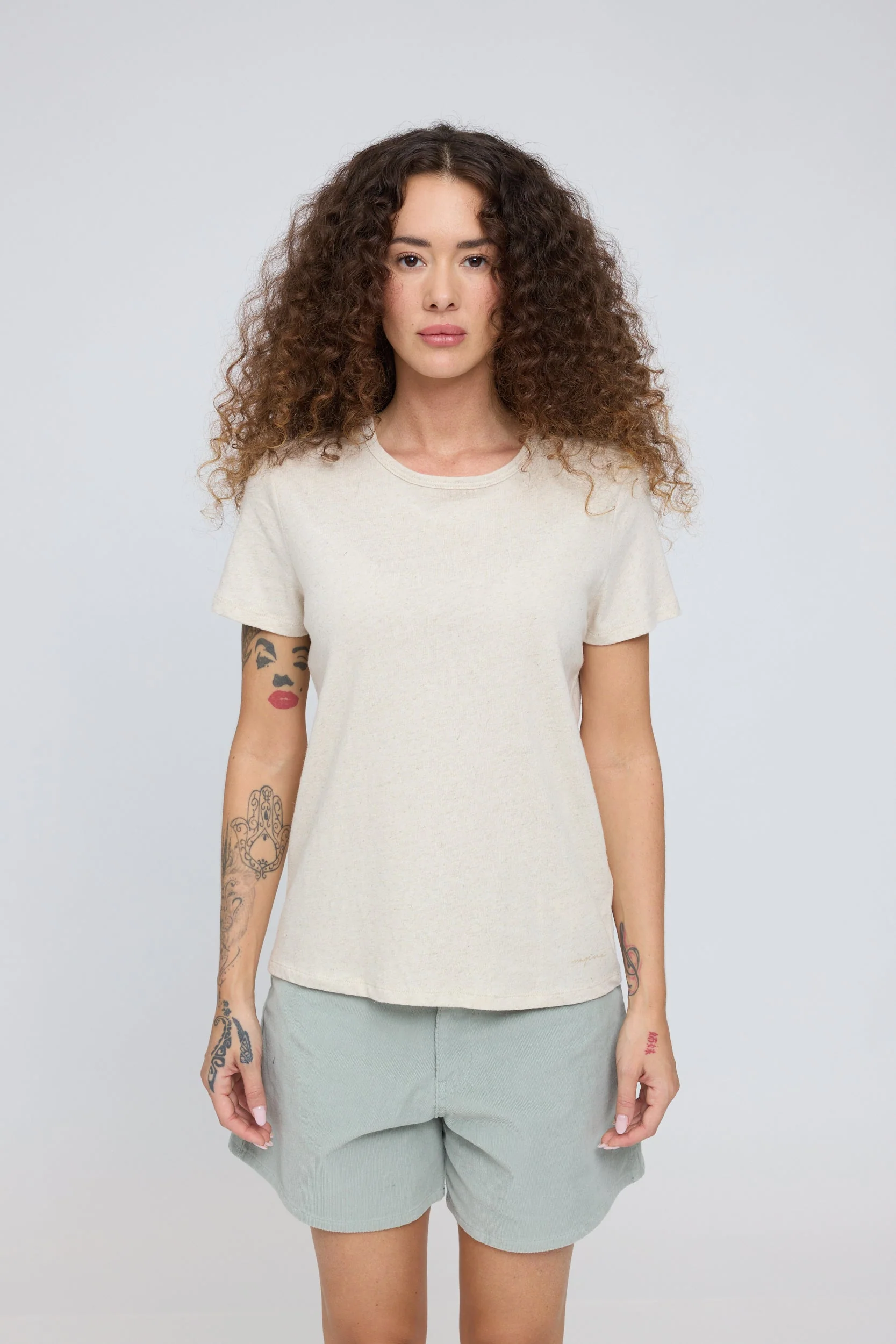 Linen-Mix Basic T - Image 12