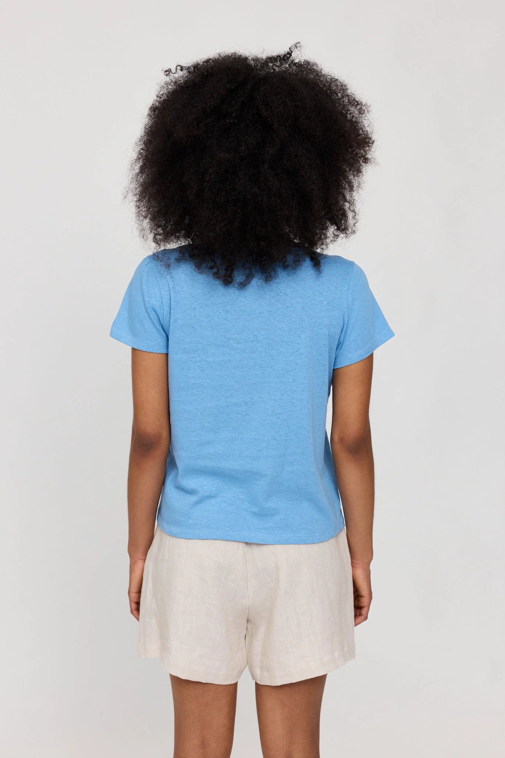 Linen-Mix Basic T - Image 8
