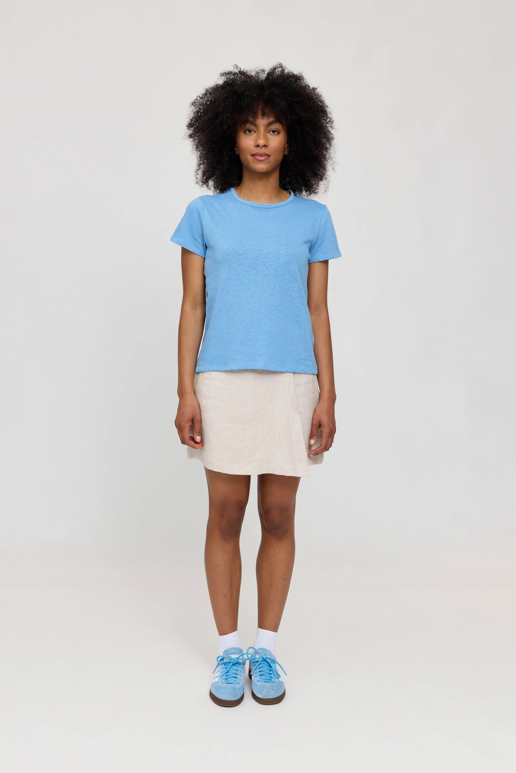 Linen-Mix Basic T - Image 9