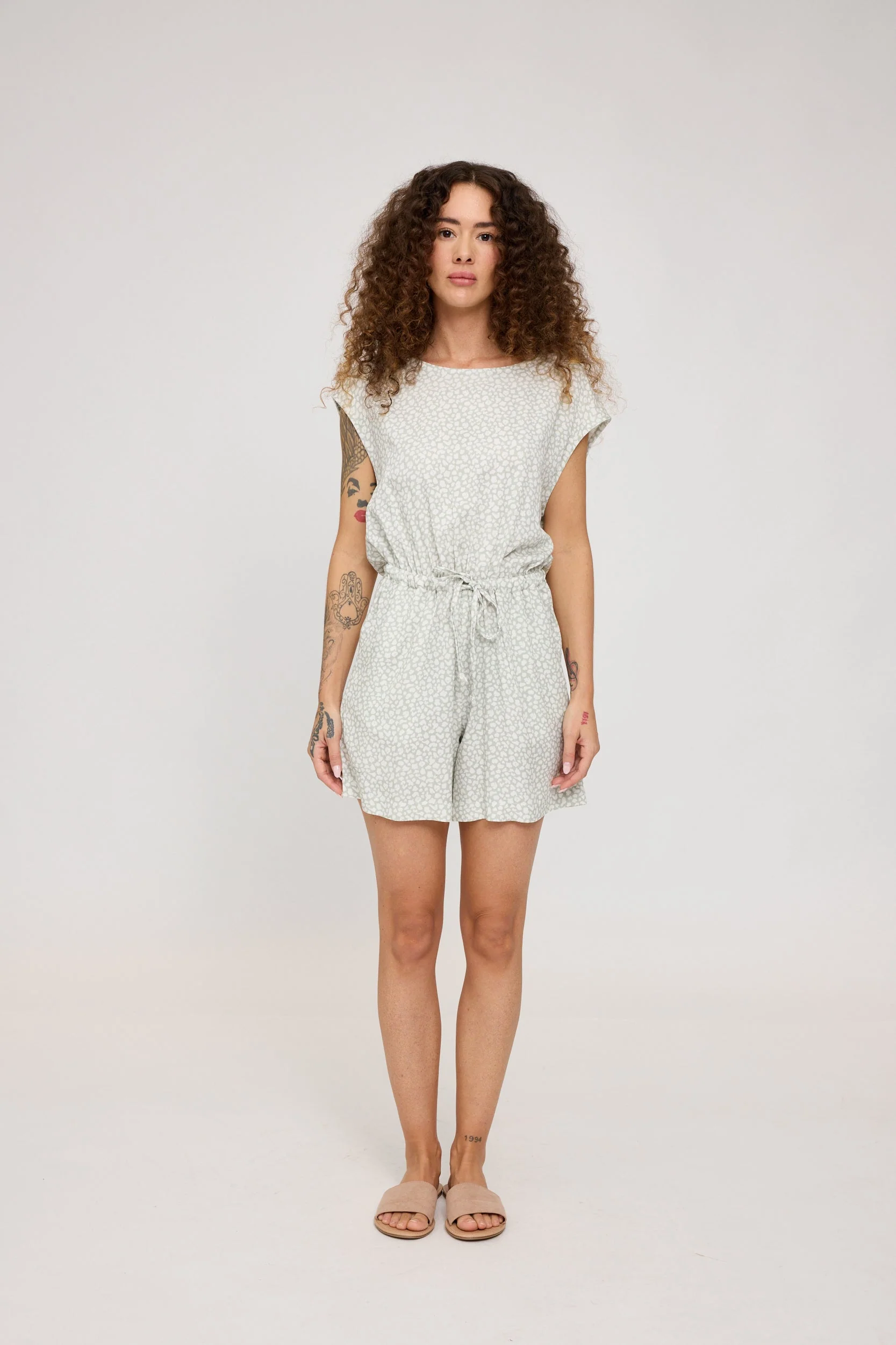 Short Printed Jumpsuit - Image 6