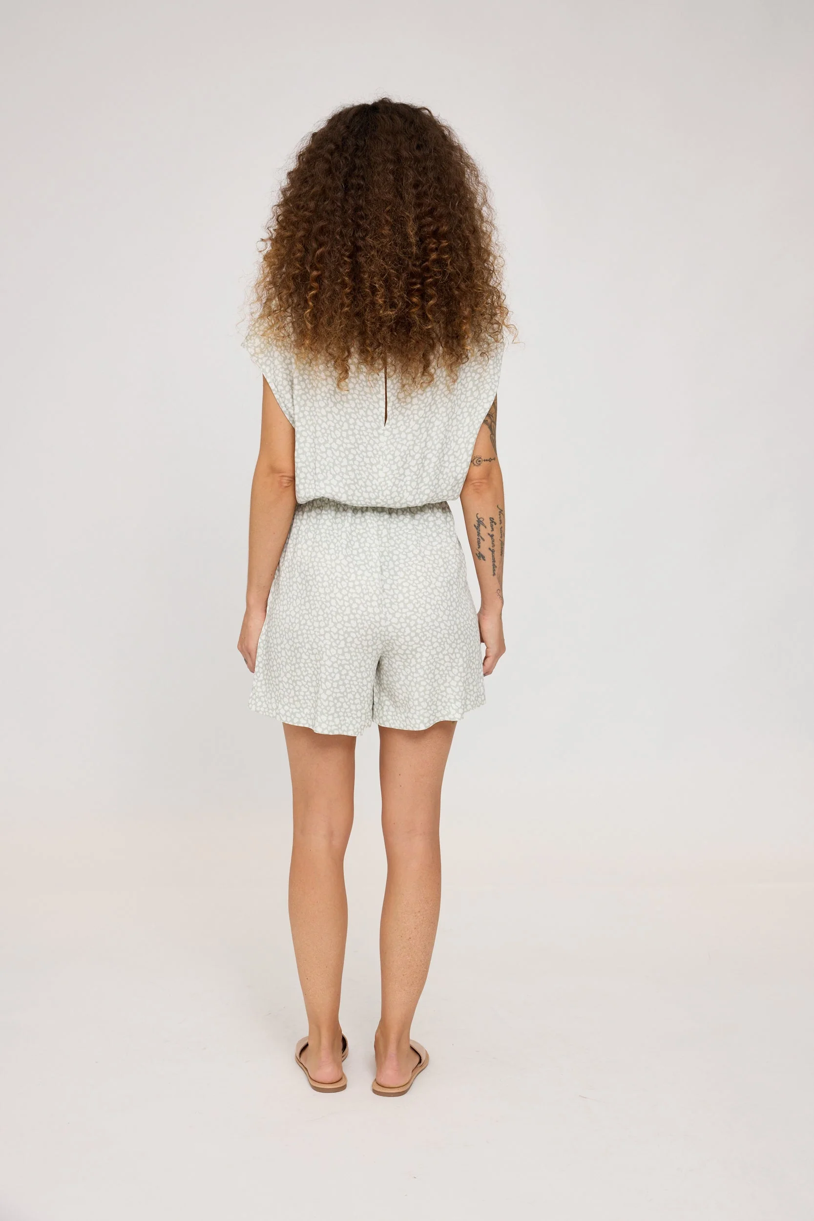 Short Printed Jumpsuit - Image 7