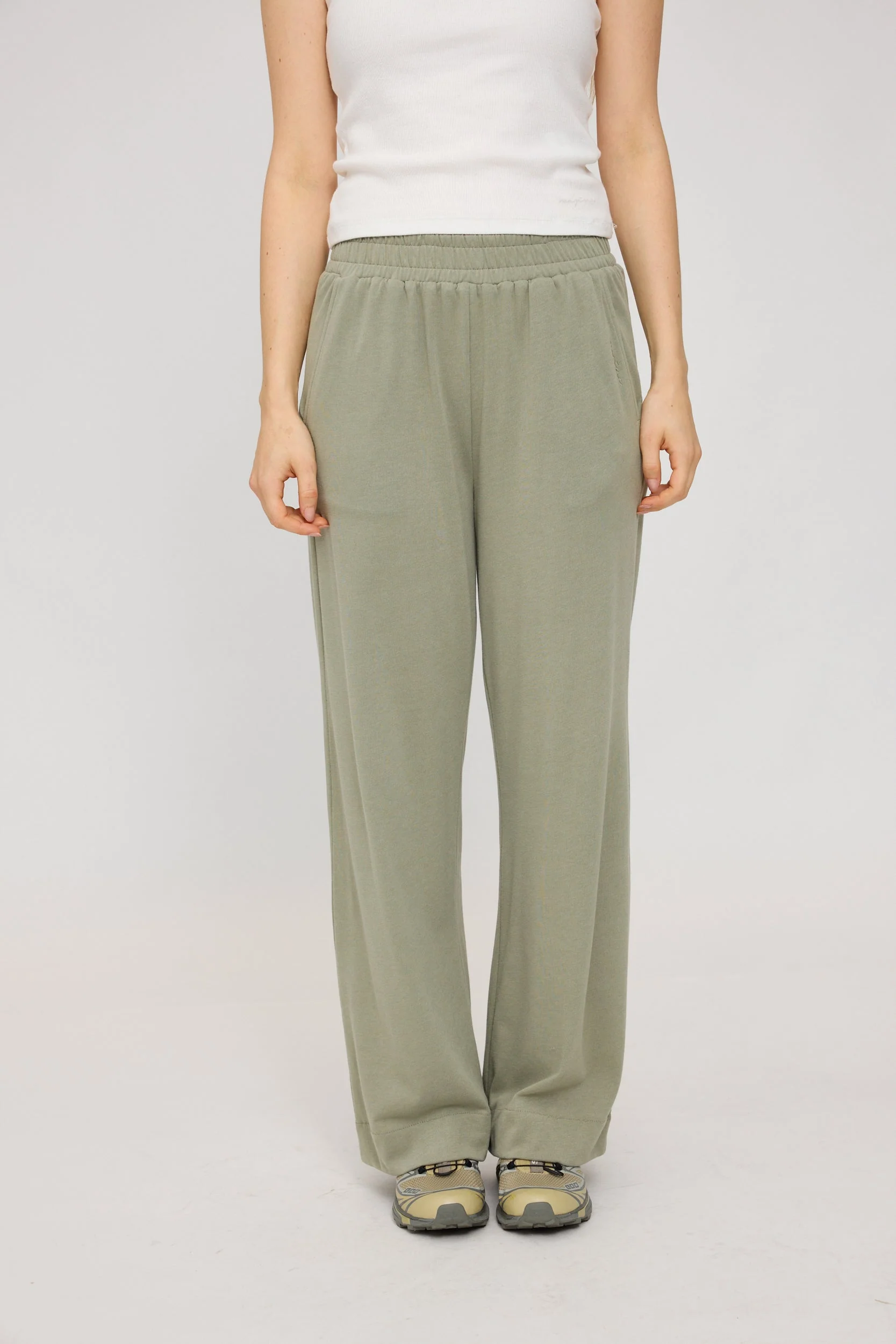 Jersey Knit Wide Leg Pants - Image 13