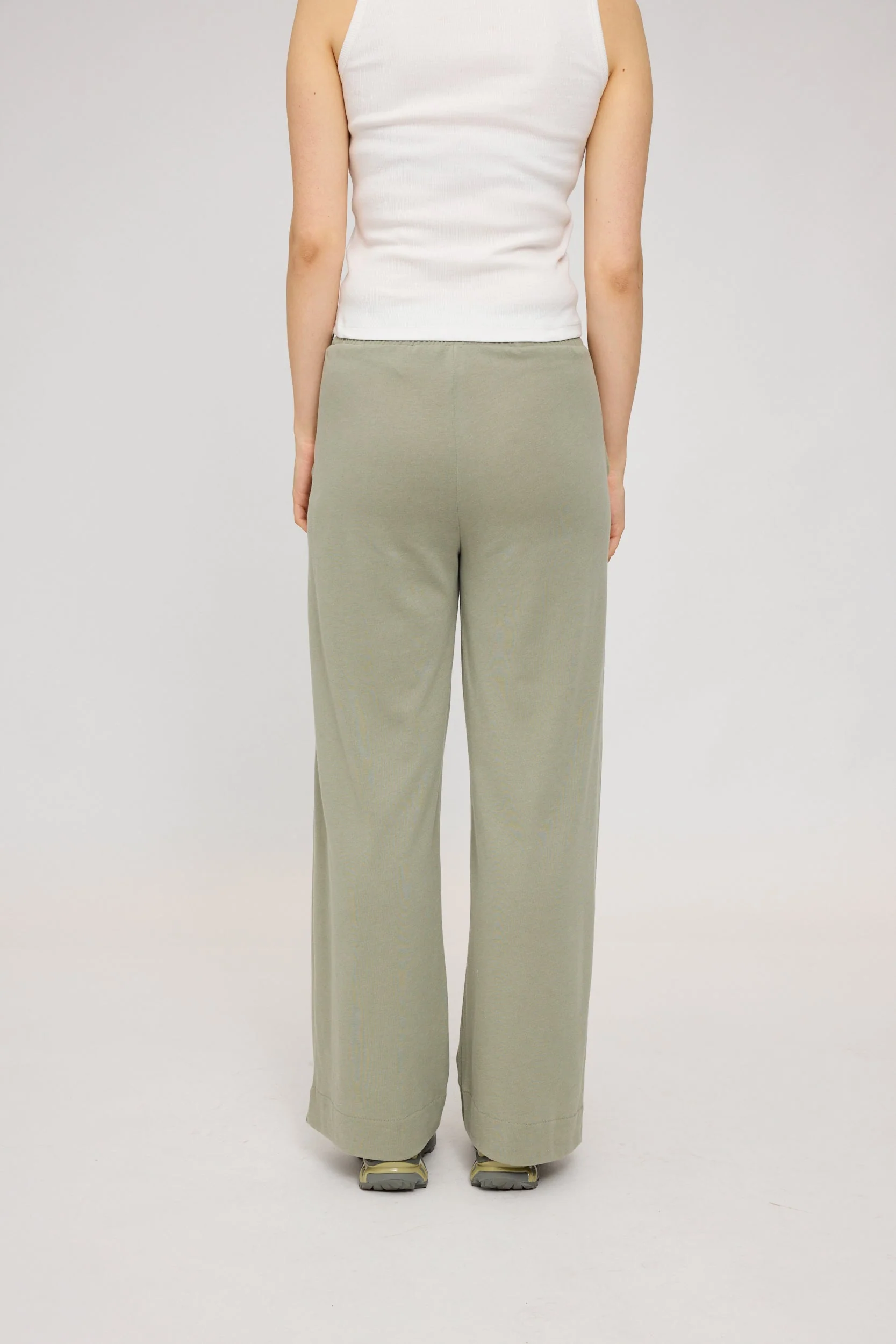 Jersey Knit Wide Leg Pants - Image 14