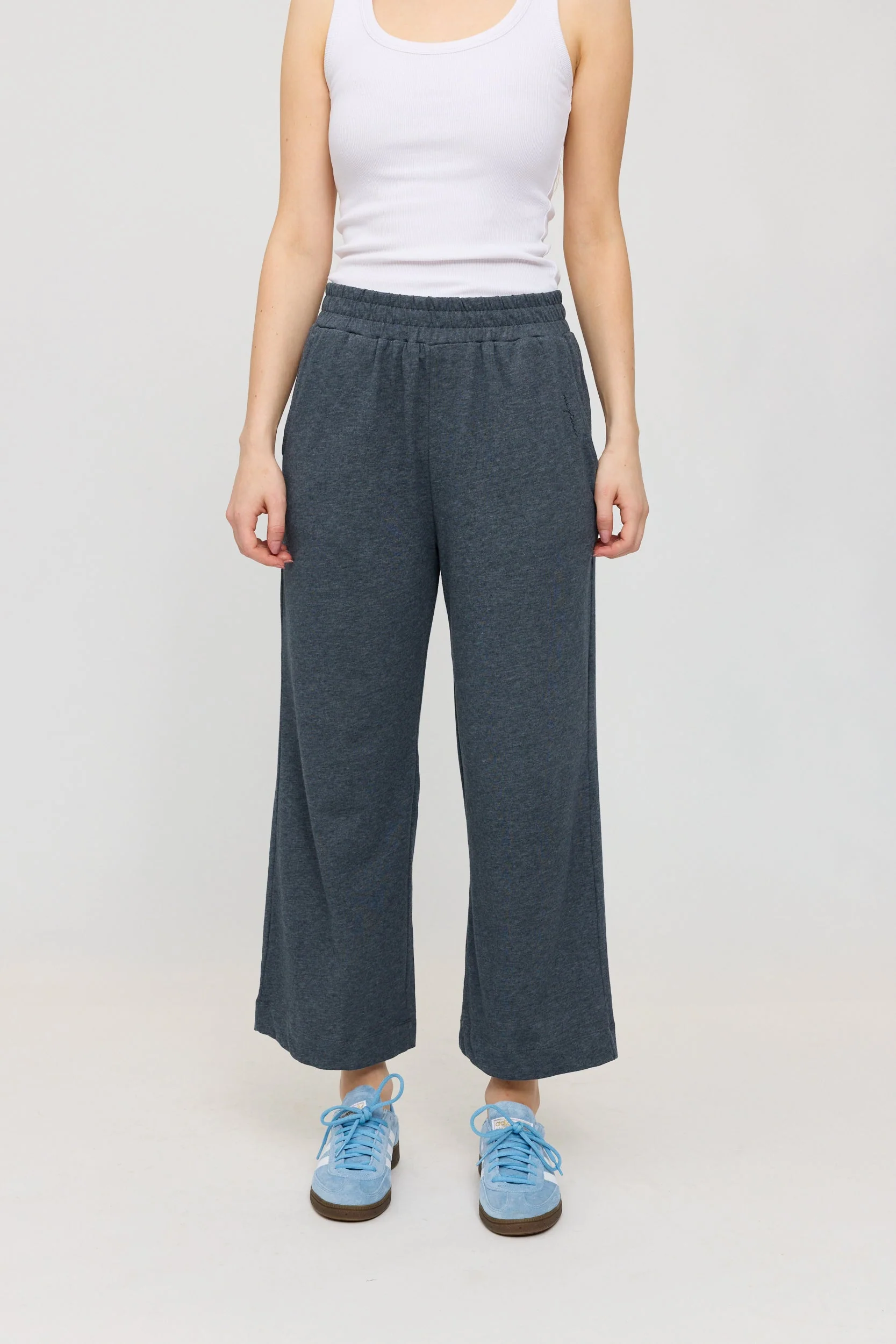 Jersey Knit Wide Leg Pants - Image 7