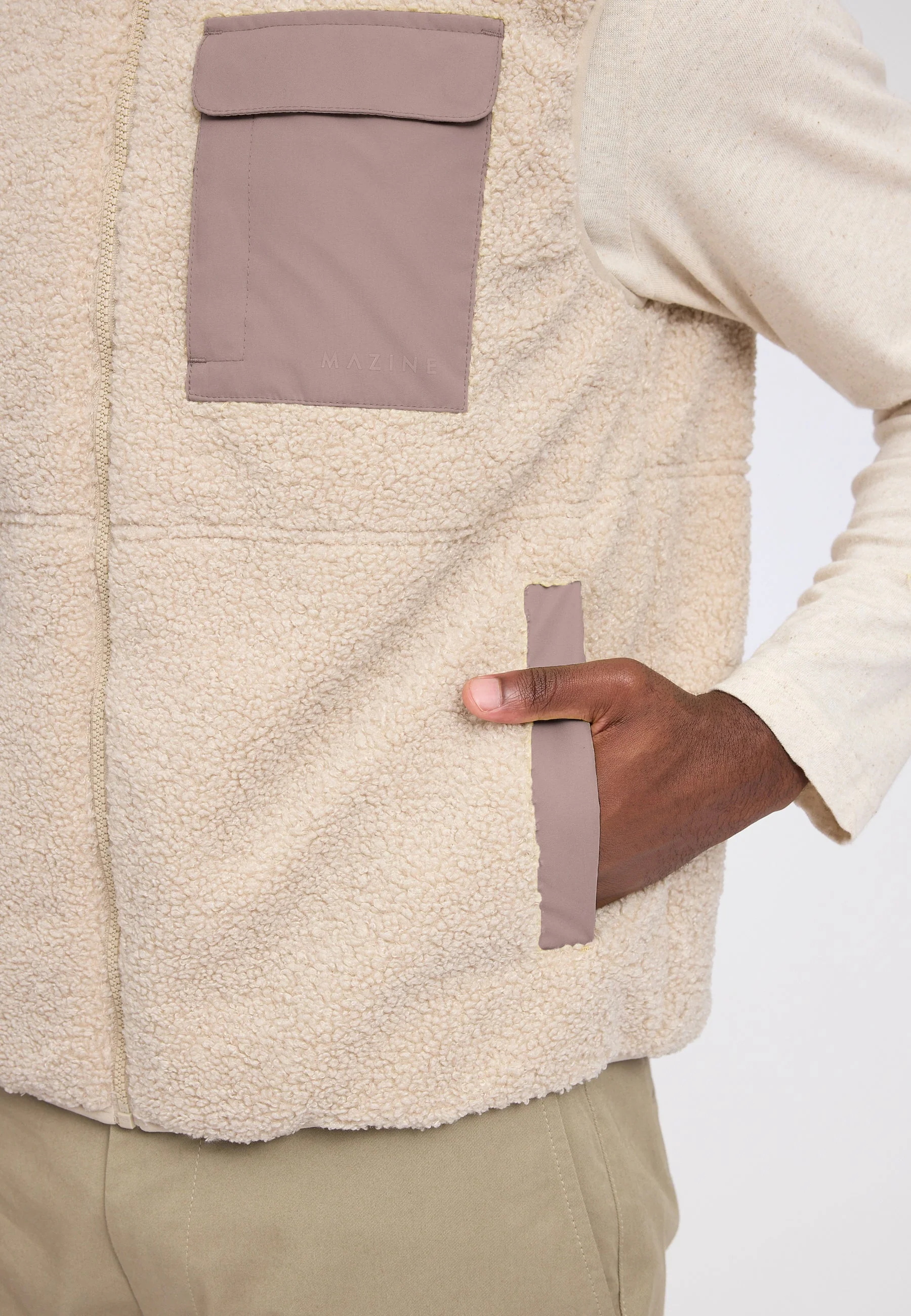 Padded Sherpa Vest - Image 3