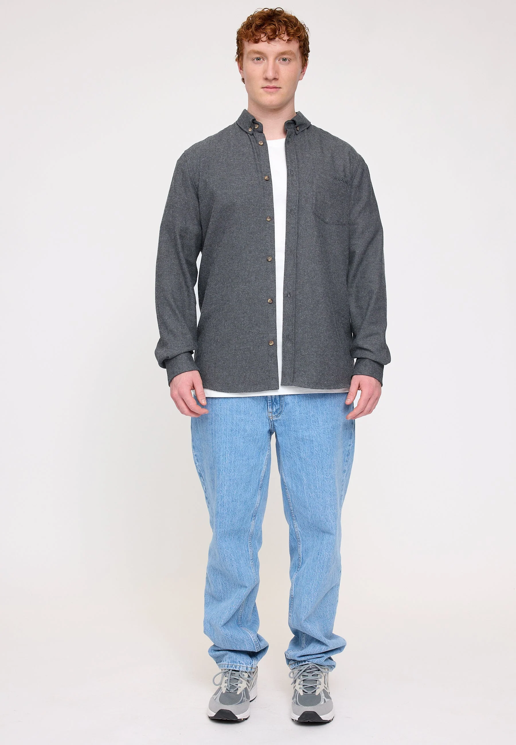 Melange Flannel Shirt - Image 10