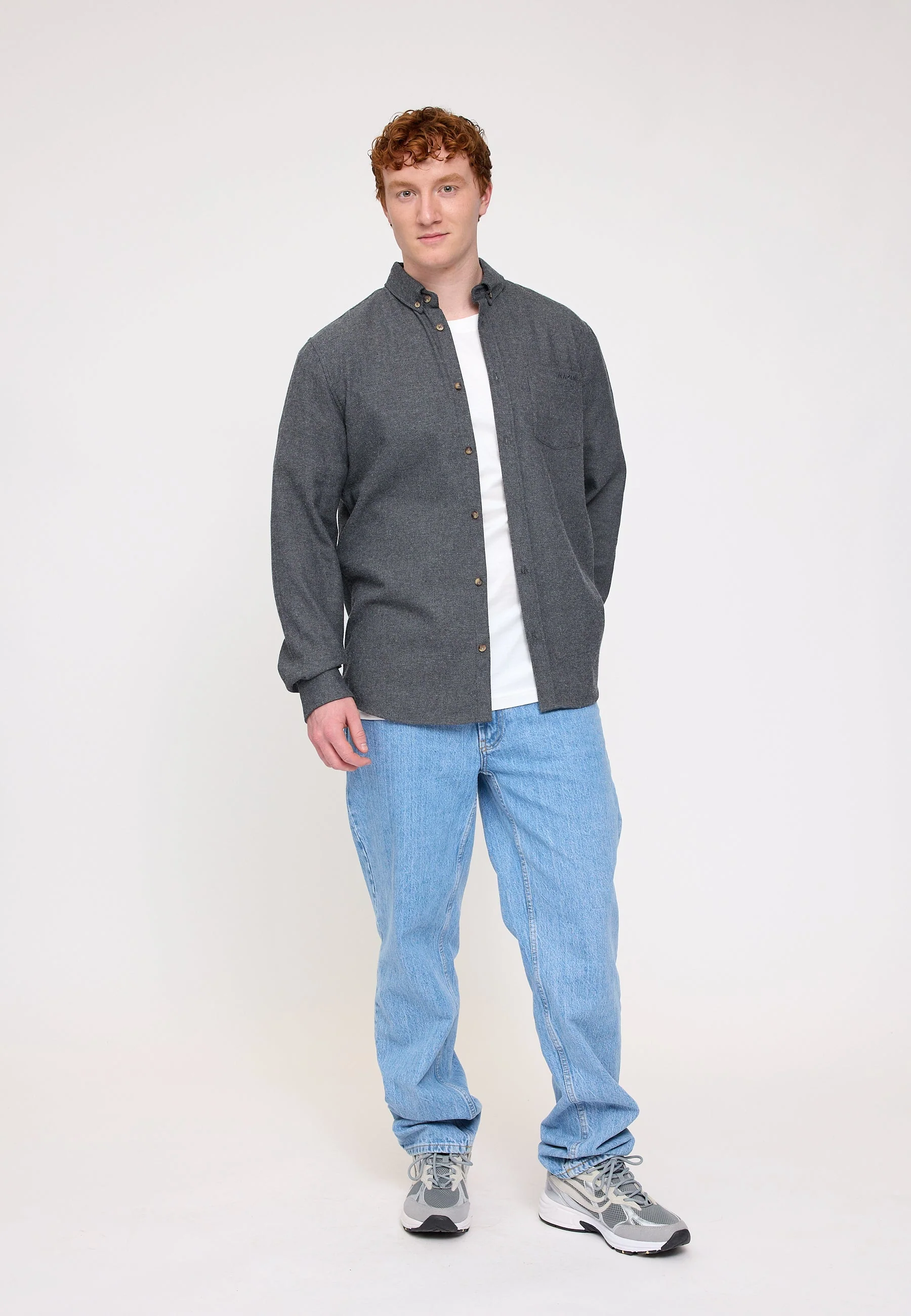 Melange Flannel Shirt - Image 11