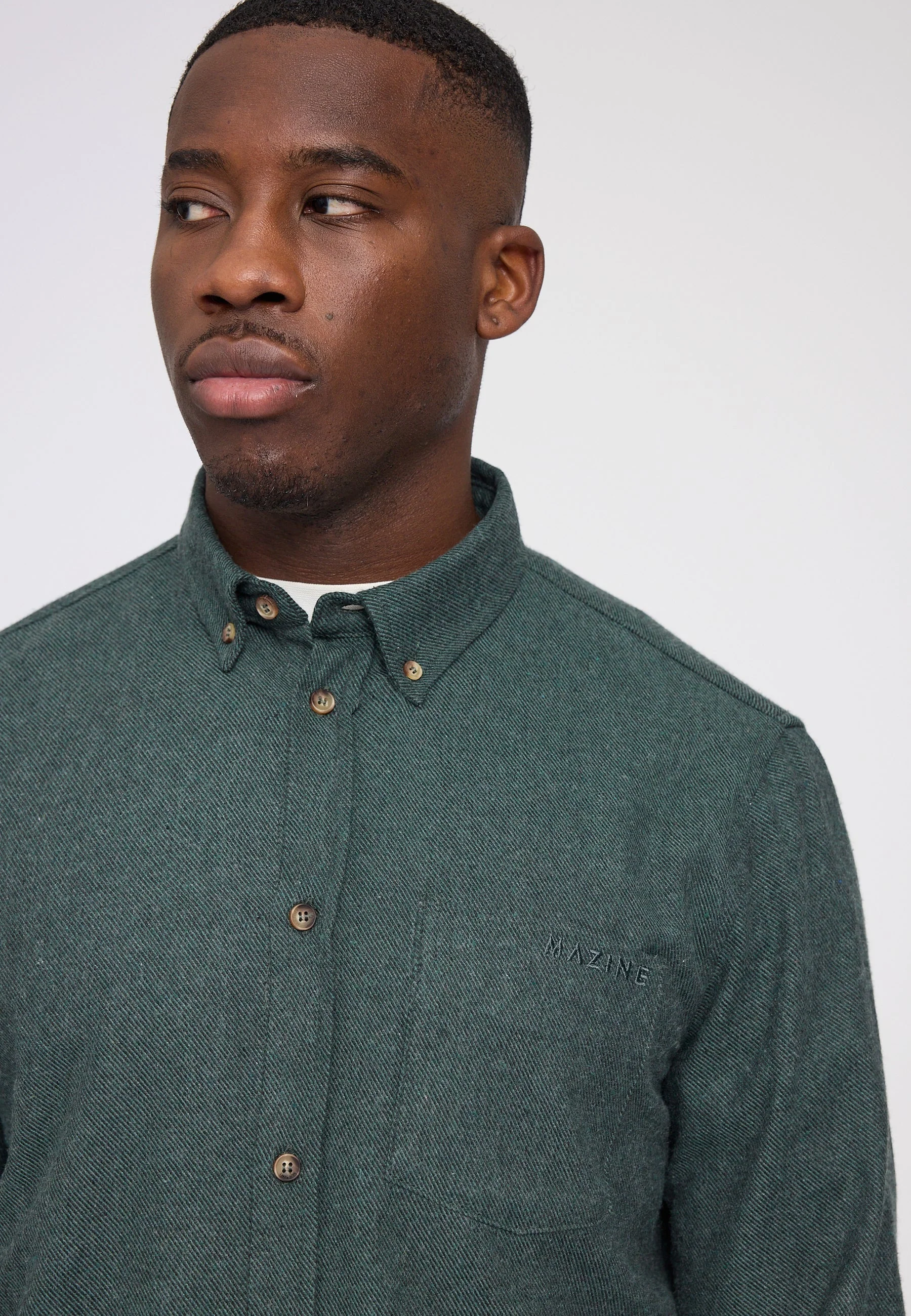 Melange Flannel Shirt - Image 3