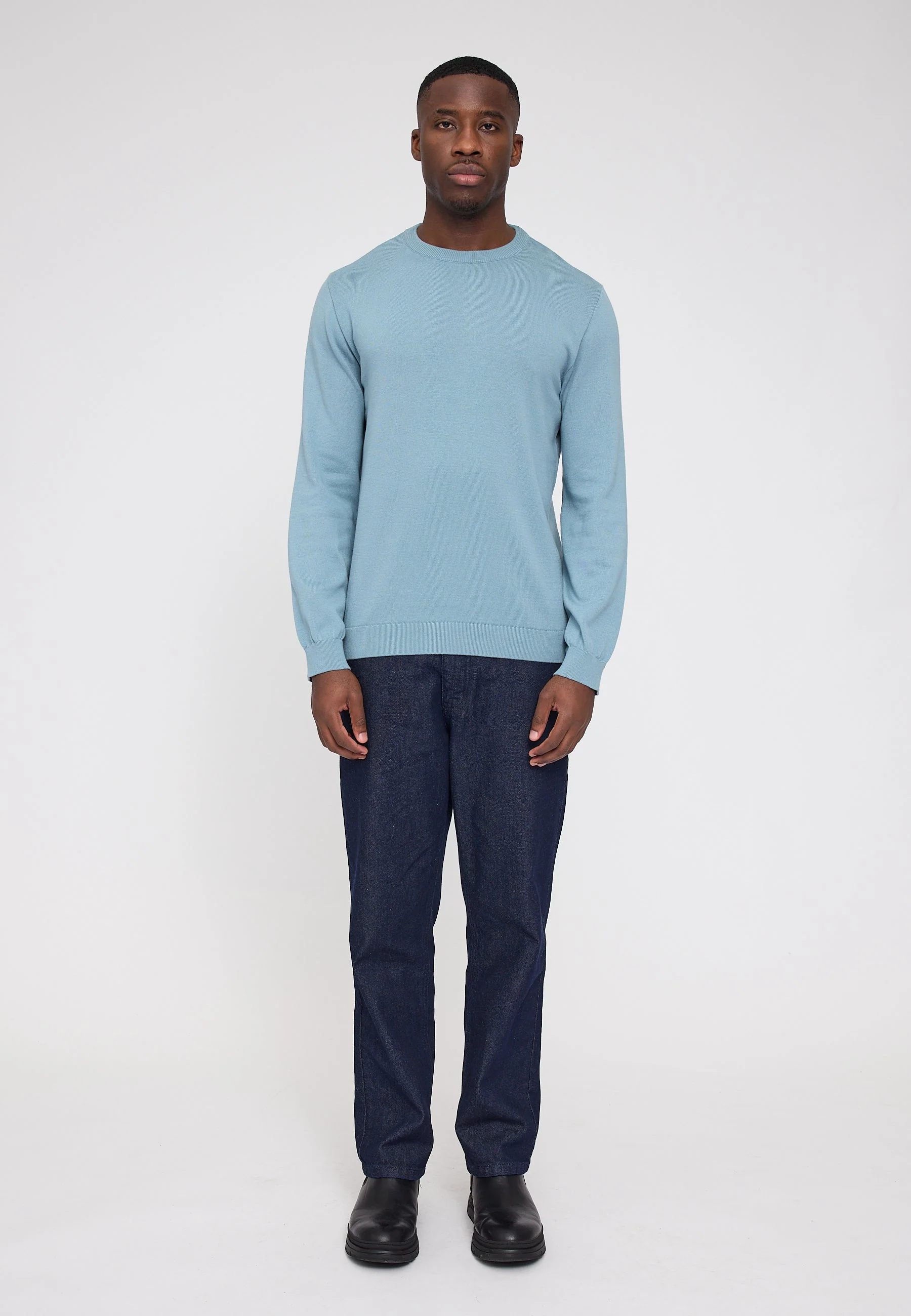 Fine Knit Crew Neck Jumper - Image 10