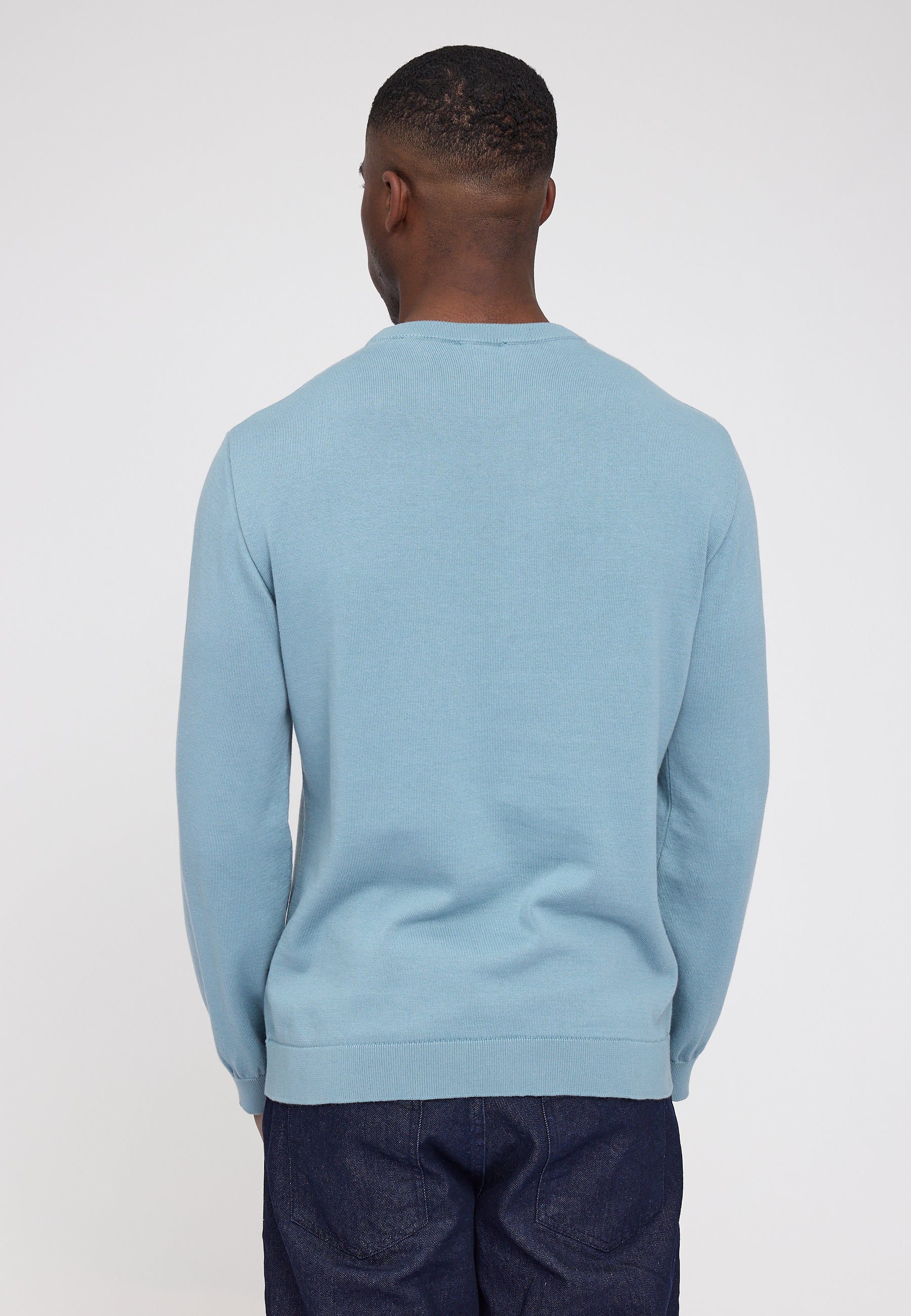 Fine Knit Crew Neck Jumper - Image 8