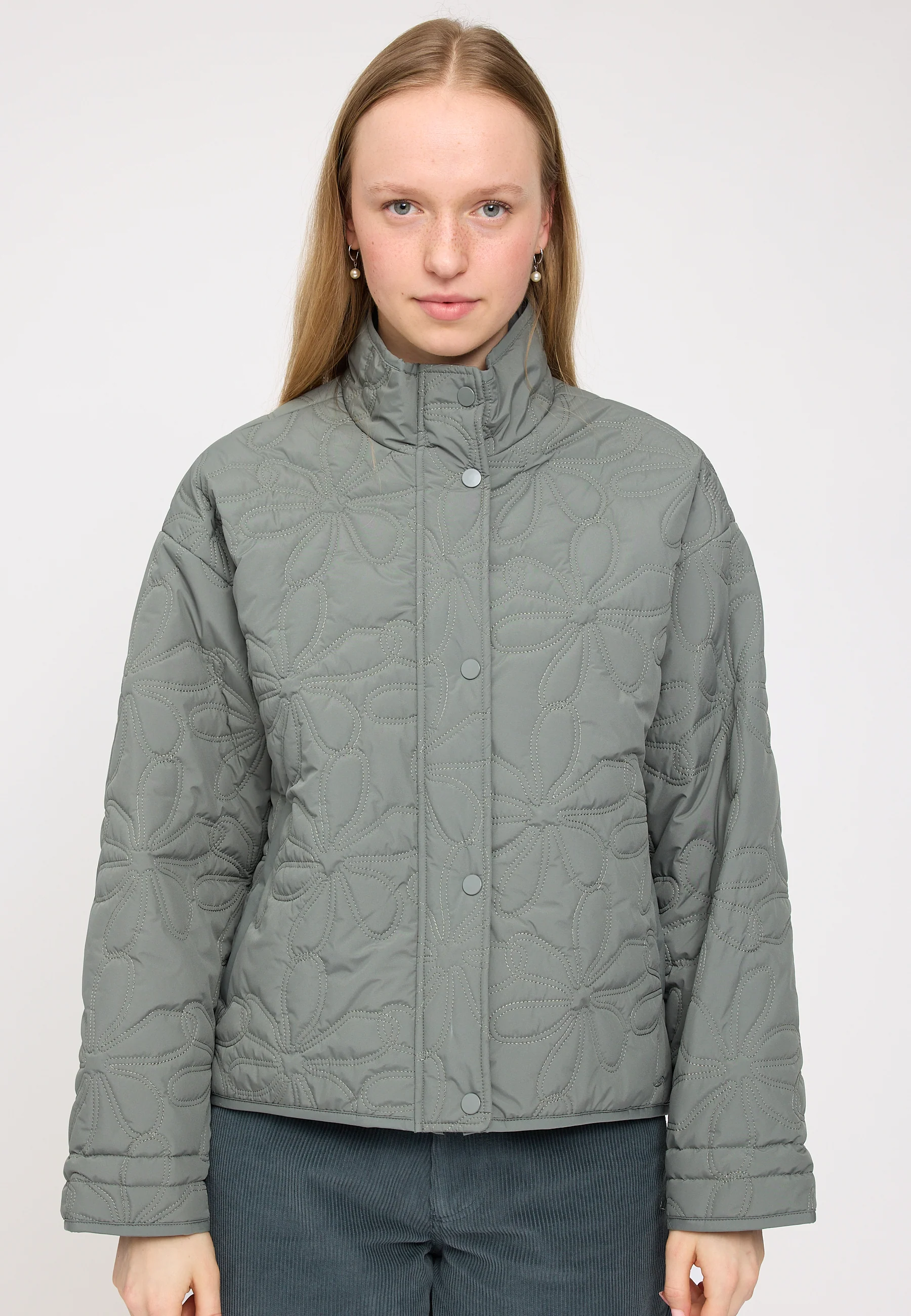 Floral Quilt Light Padded Jacket