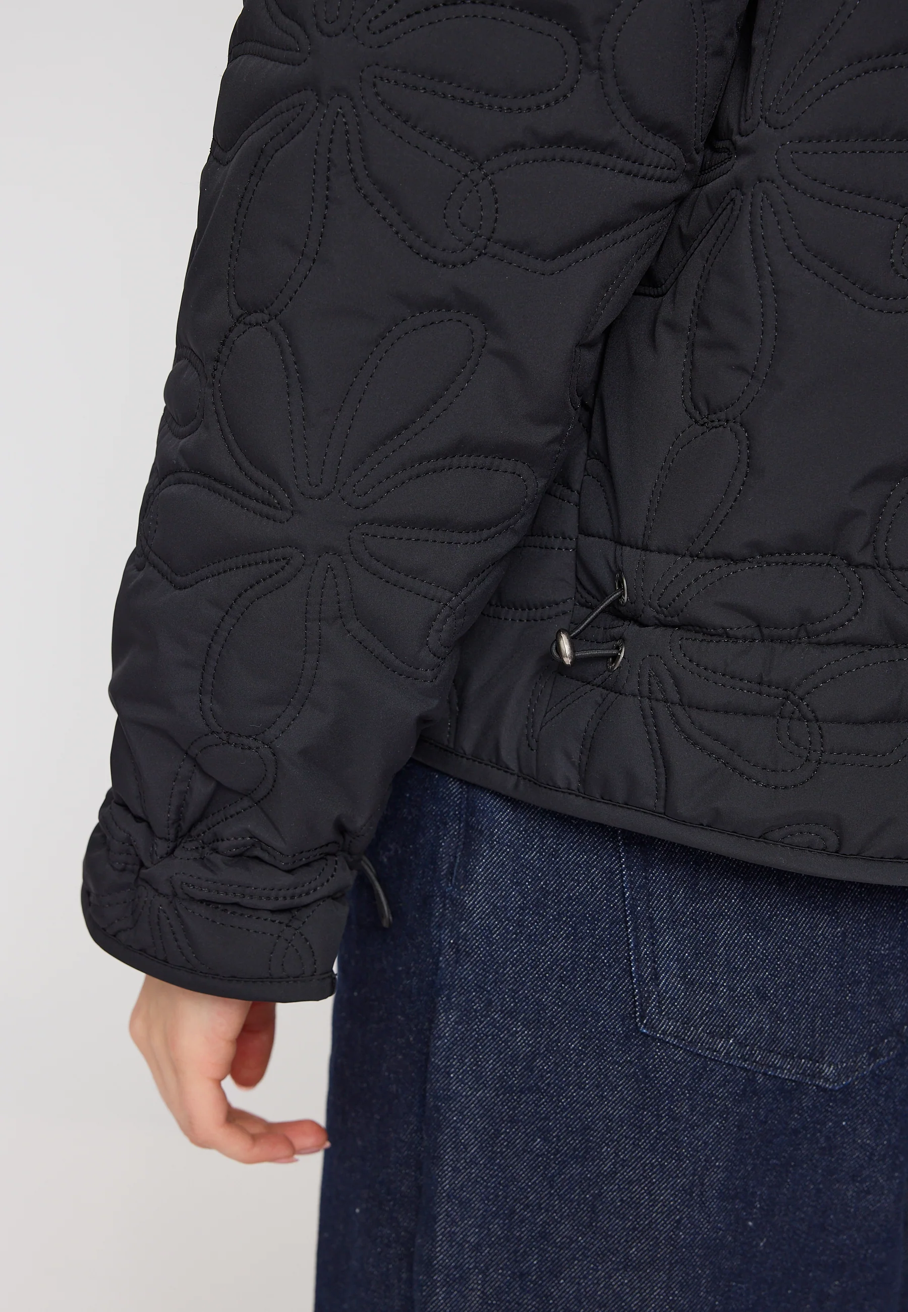 Floral Quilt Light Padded Jacket - Image 14