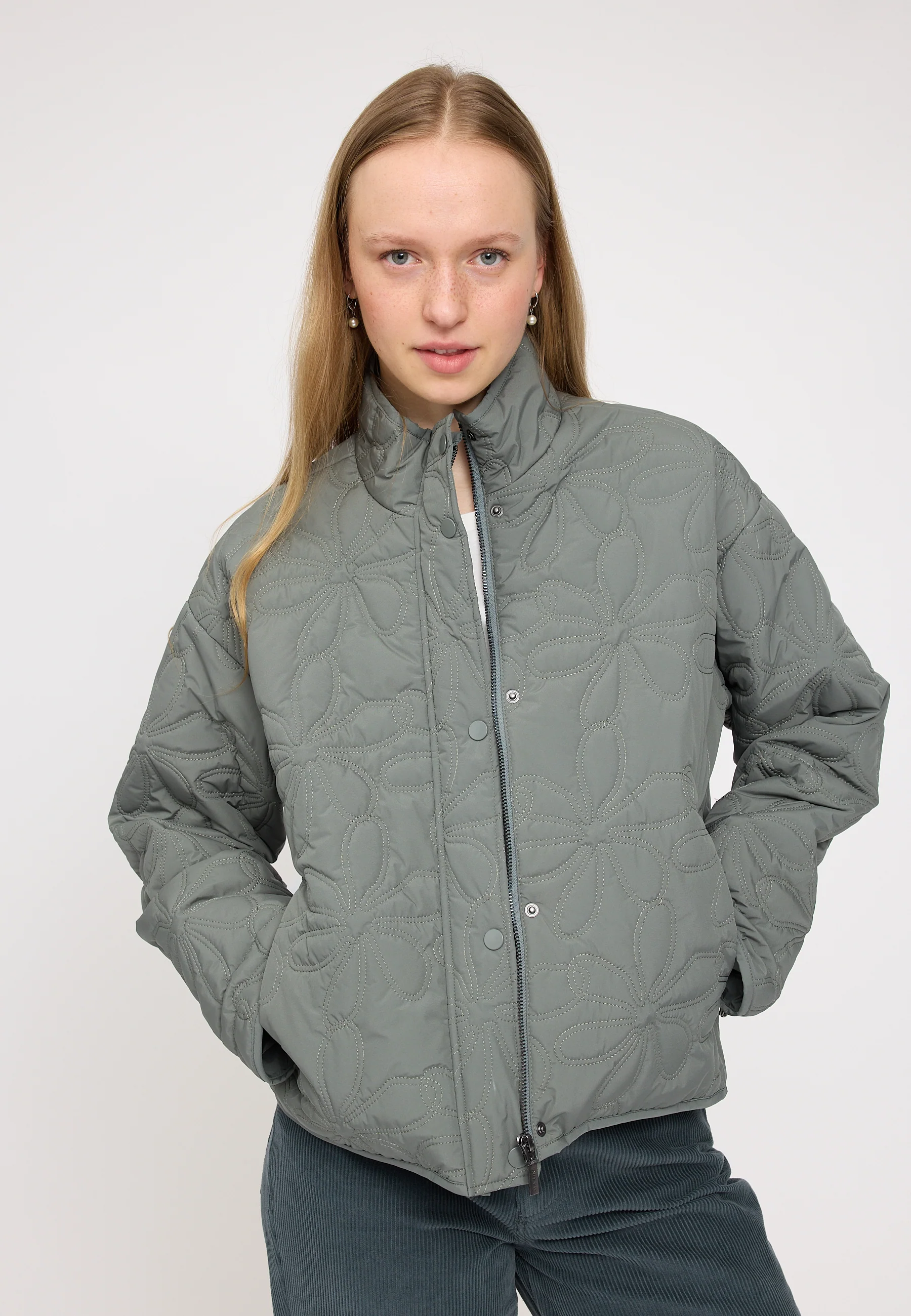 Floral Quilt Light Padded Jacket - Image 7