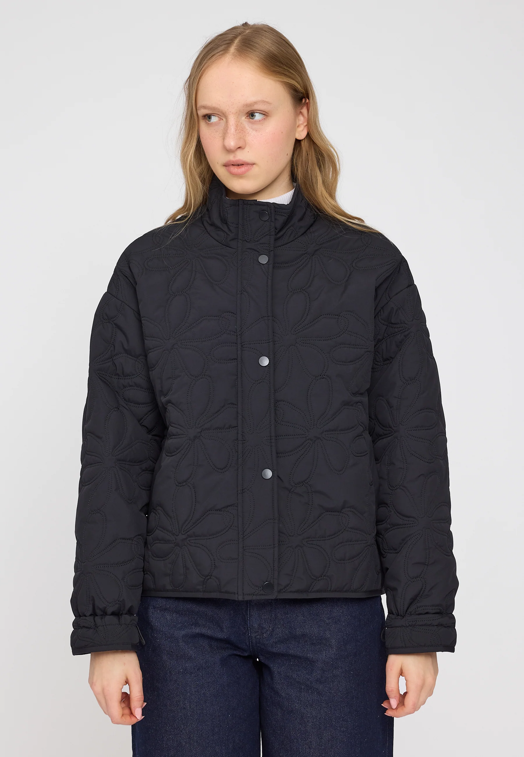 Floral Quilt Light Padded Jacket - Image 9