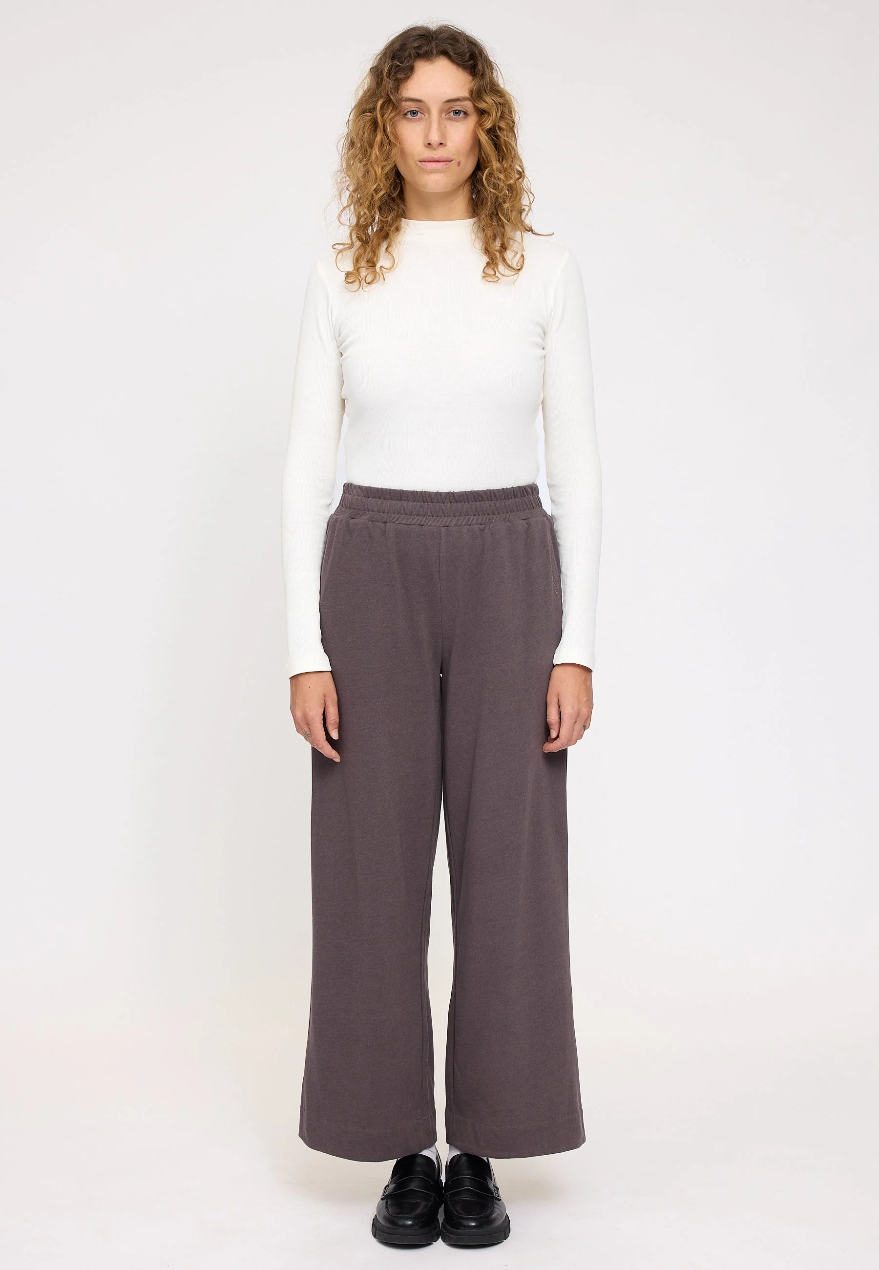 Wide Leg Jersey Knit Pants - Image 10