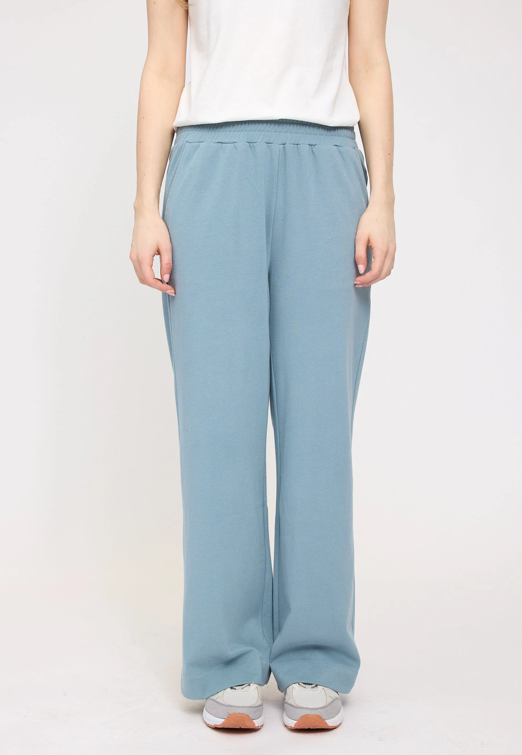 Wide Leg Jersey Knit Pants - Image 13