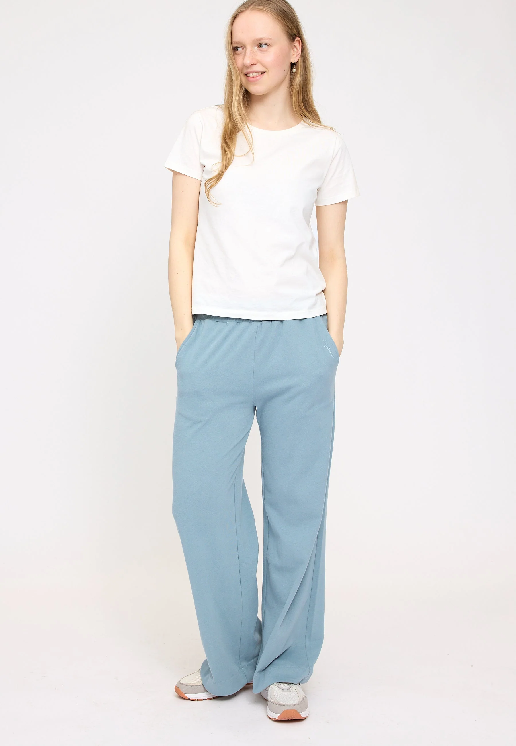 Wide Leg Jersey Knit Pants - Image 17