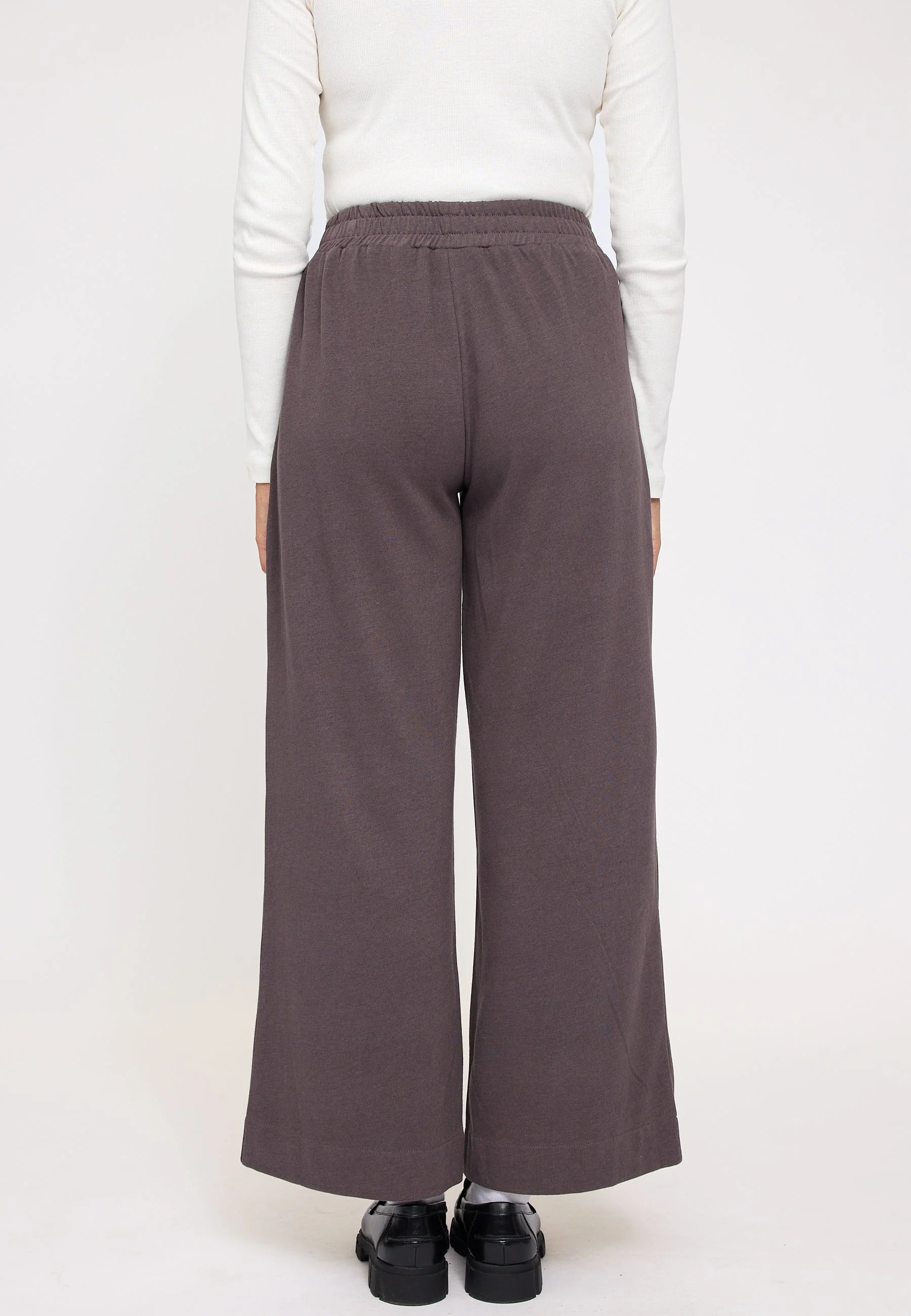 Wide Leg Jersey Knit Pants - Image 8