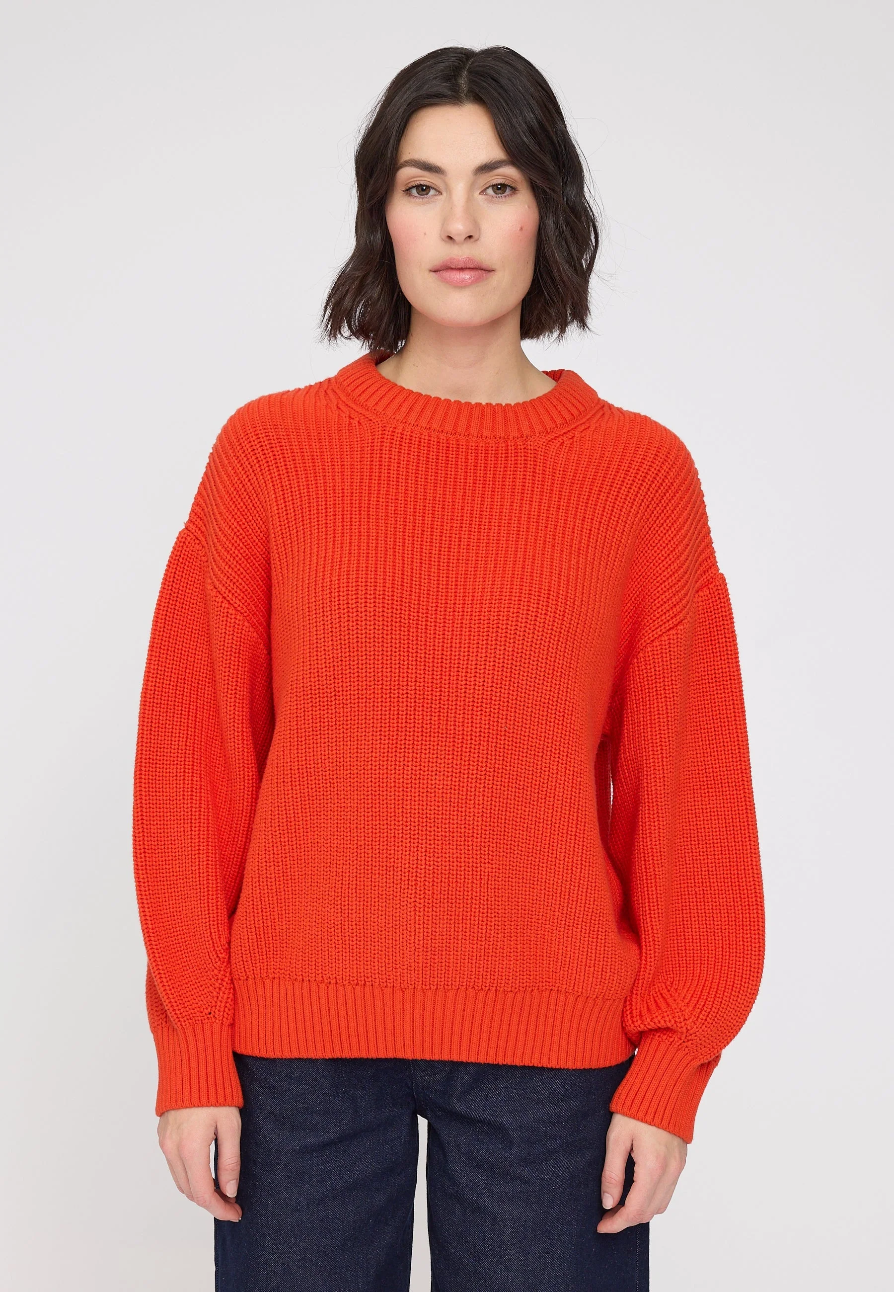 Chunky Knit Crew Neck Jumper - Image 13