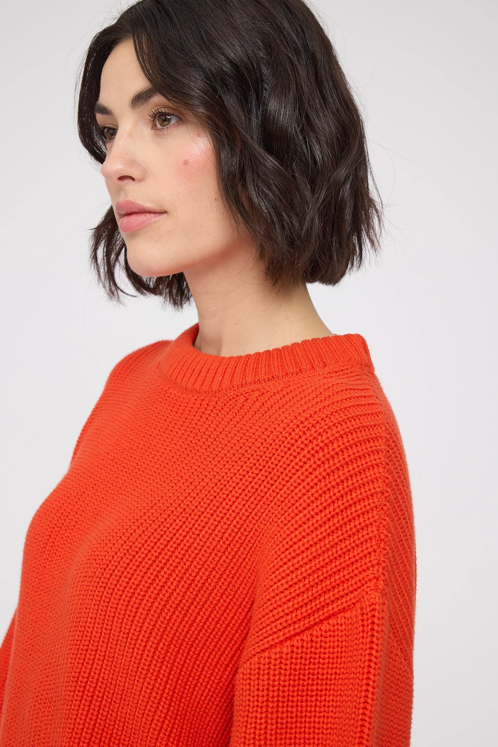 Chunky Knit Crew Neck Jumper - Image 15