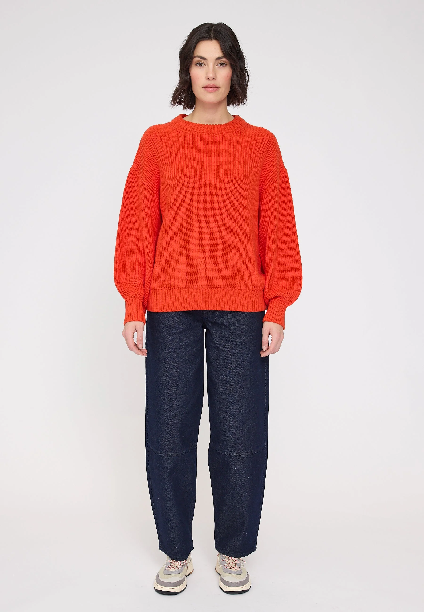 Chunky Knit Crew Neck Jumper - Image 16