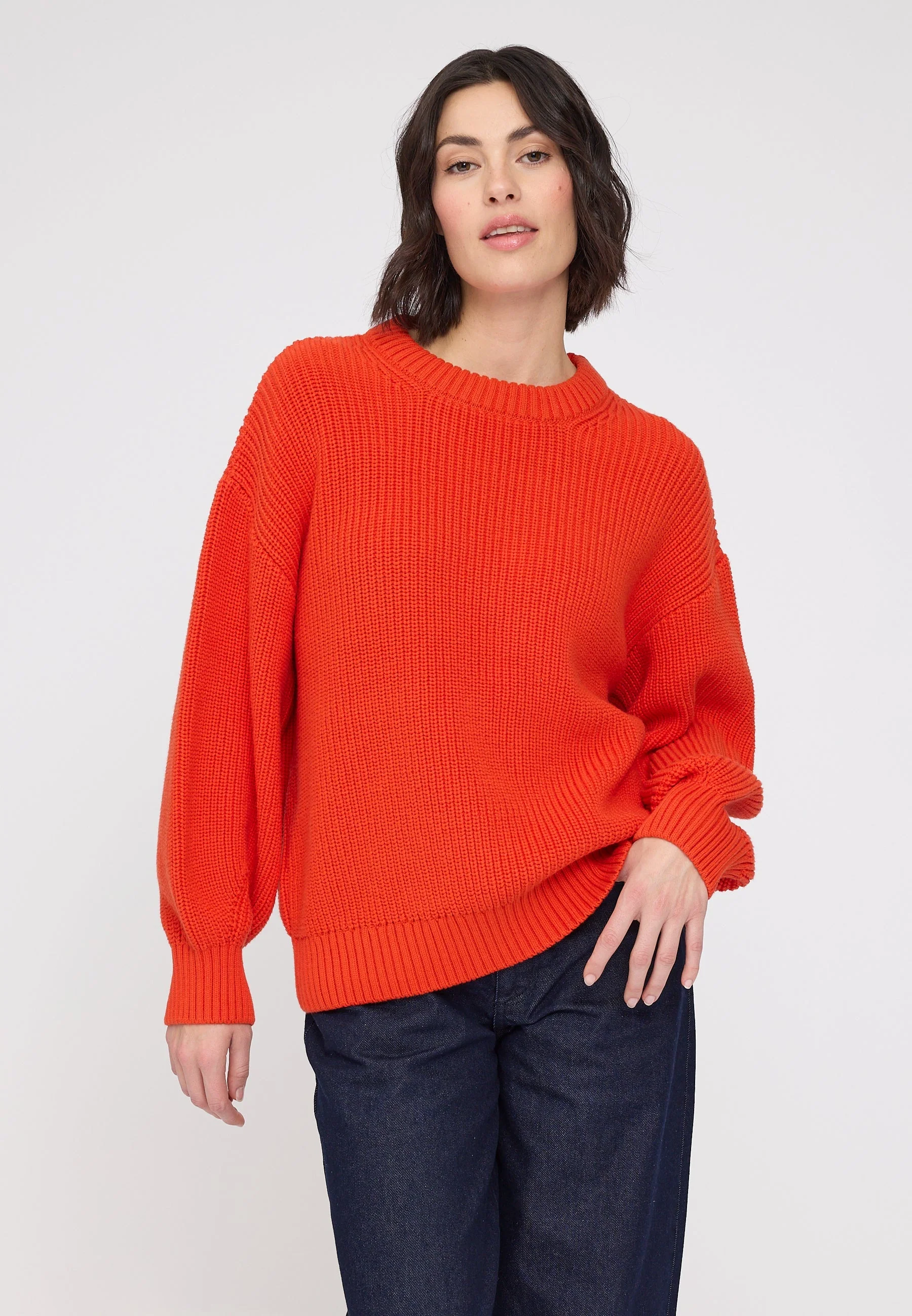 Chunky Knit Crew Neck Jumper - Image 17