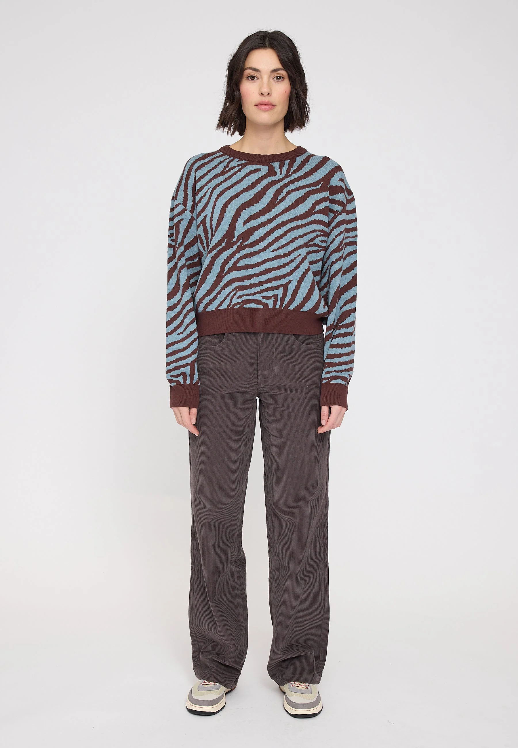 Zebra Jacquard Knit Jumper - Image 4