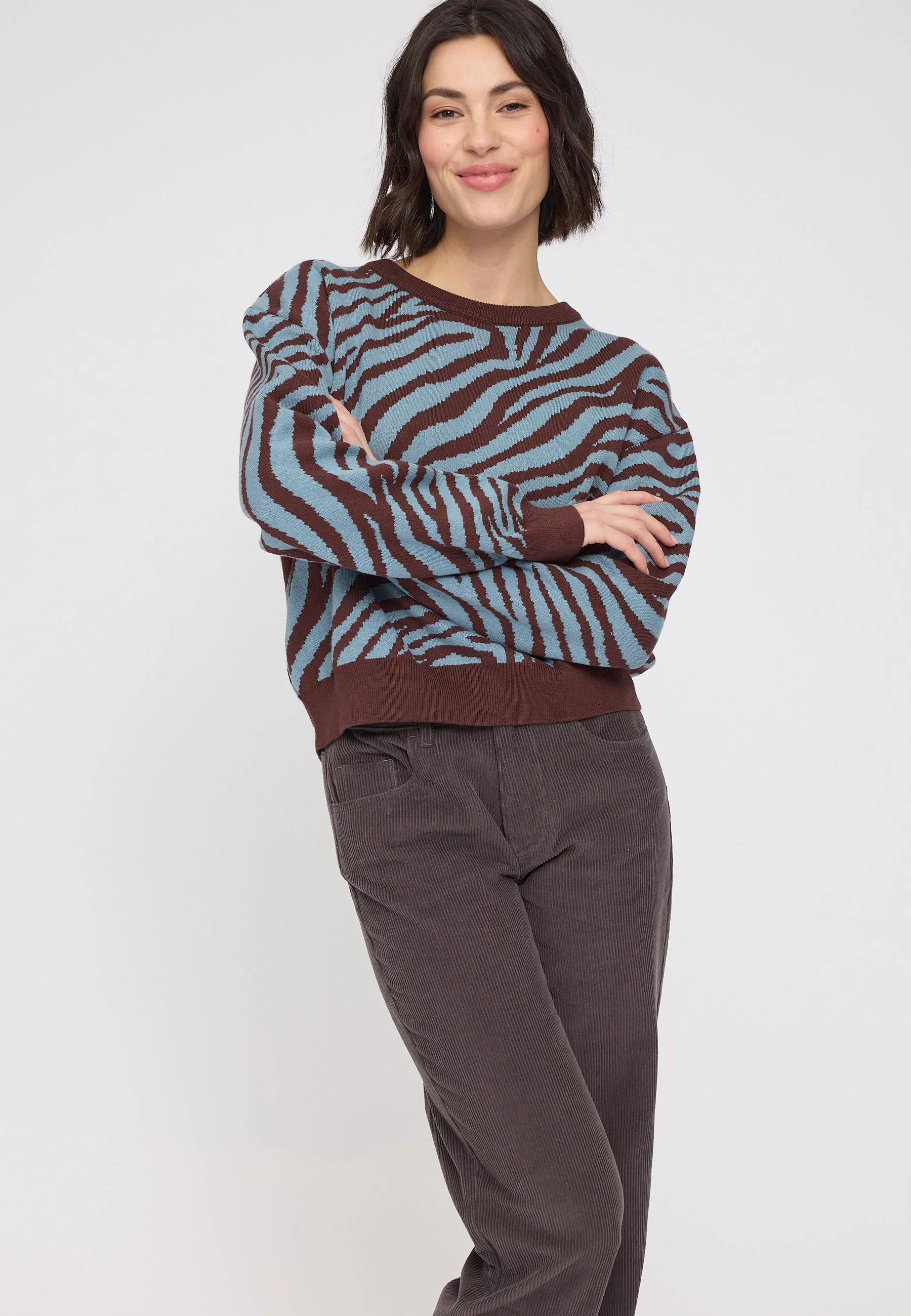 Zebra Jacquard Knit Jumper - Image 5