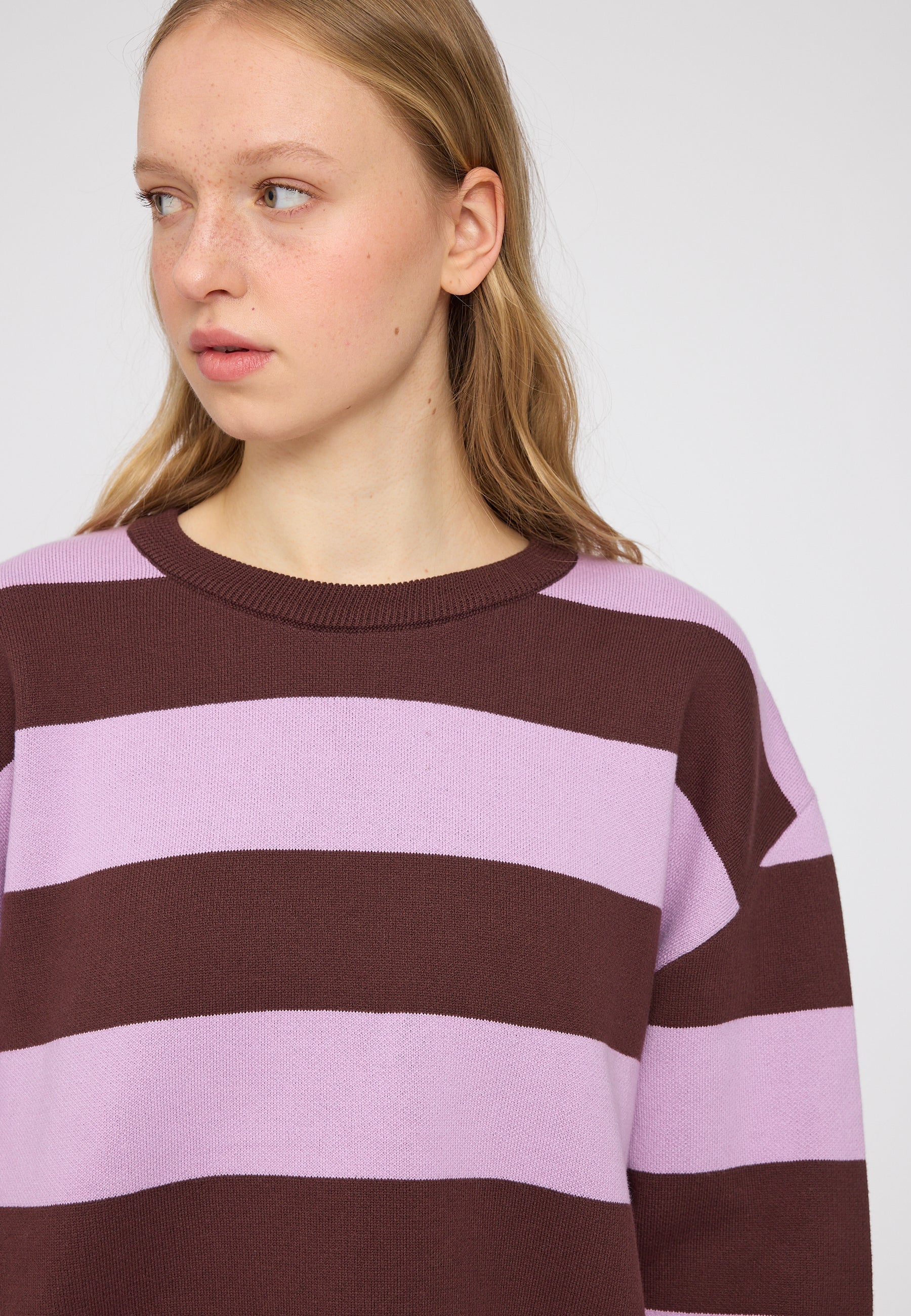 Striped Jacquard Knit Jumper - Image 3