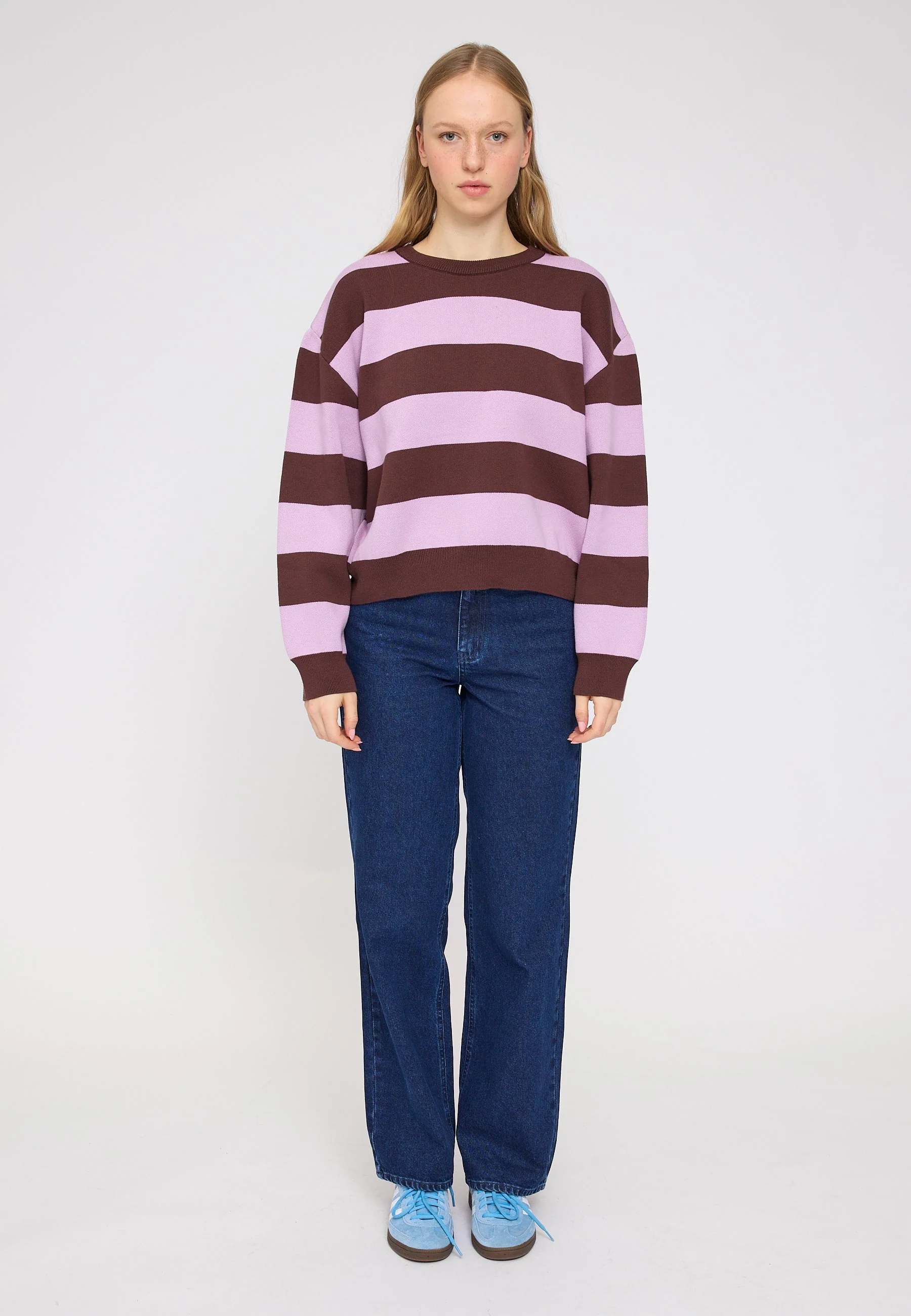 Striped Jacquard Knit Jumper - Image 4